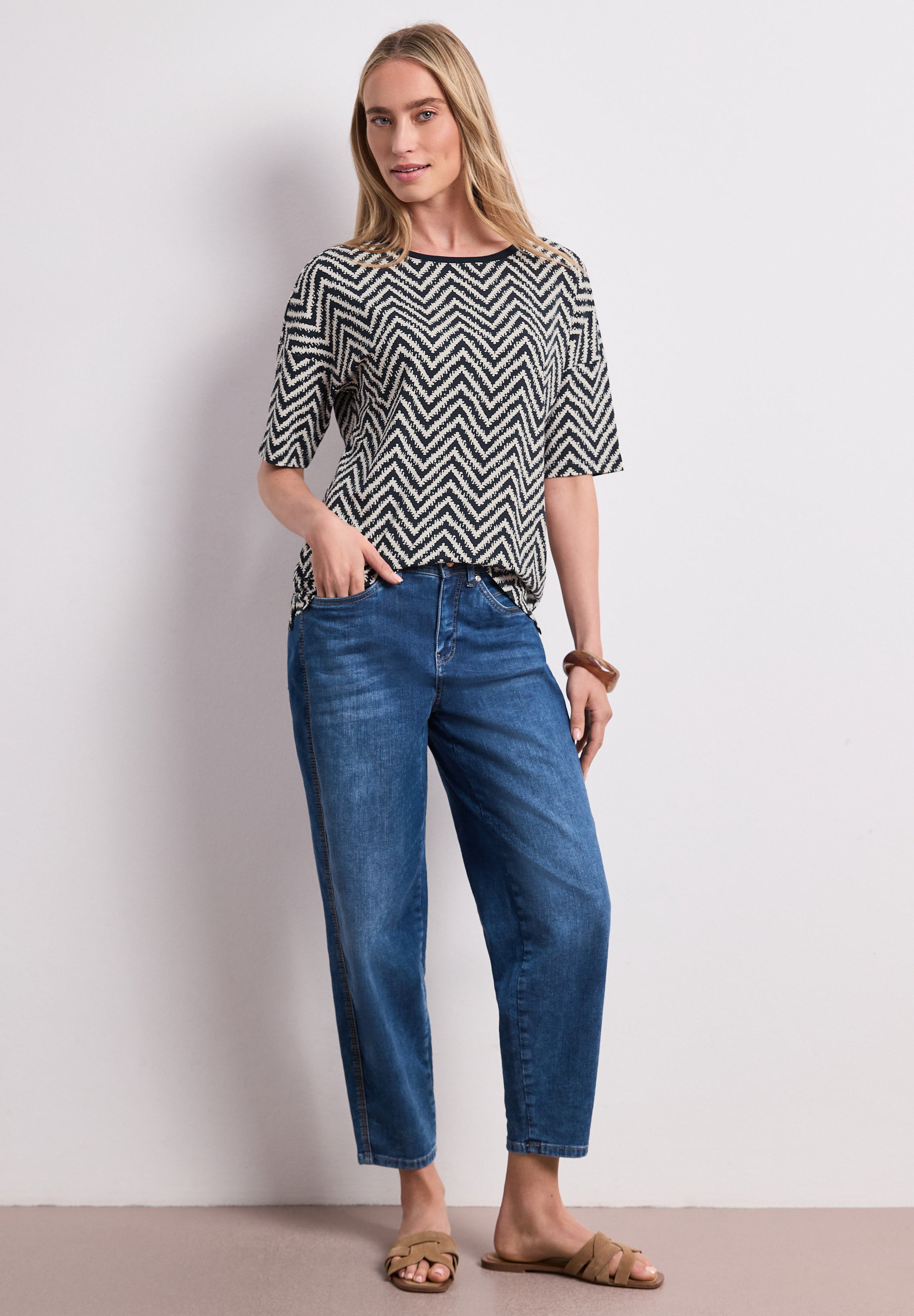 Street One Damen T-Shirts  Deep Blue