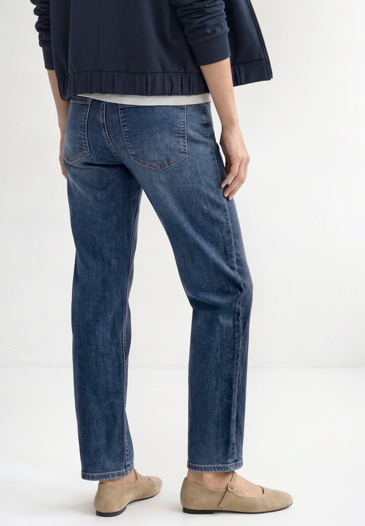 Street One Damen Hosen  Mid Blue
