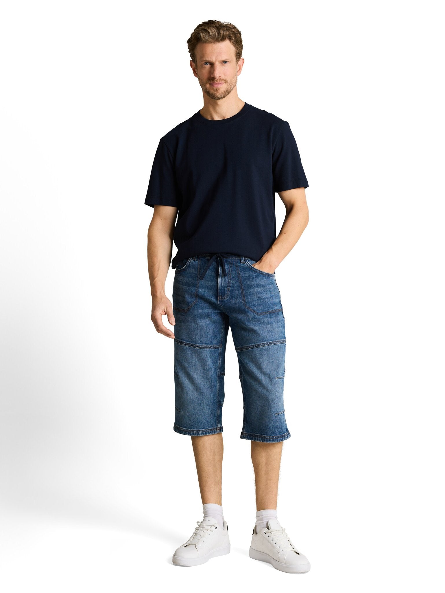 Tom Tailor Herren Shorts Mid Stone Brigh