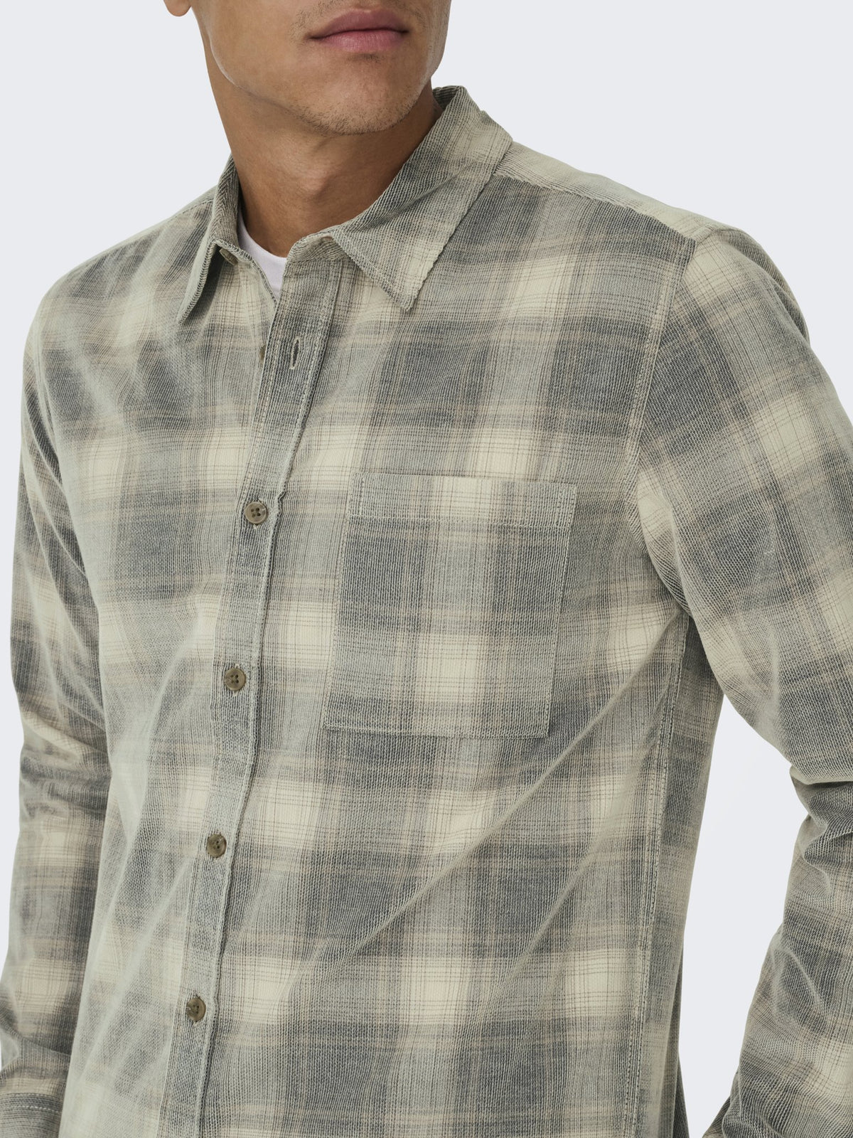 Only & Sons Herren Hemden lang Blue Nights/Fal