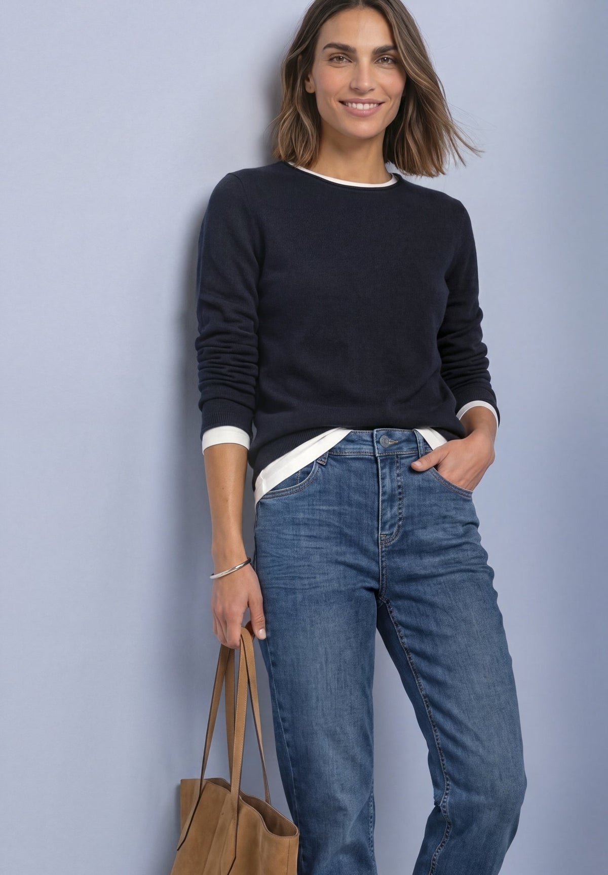 Street One Damen Pullover Indigo Ni