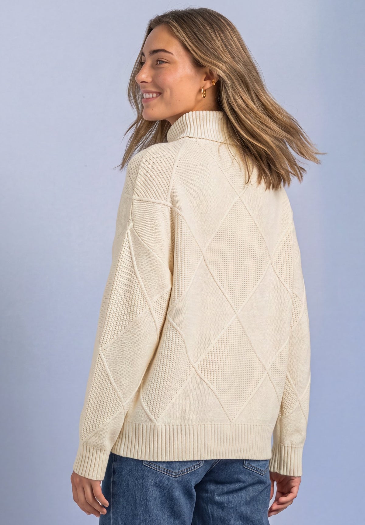 Street One Damen Pullover  Pure Beig