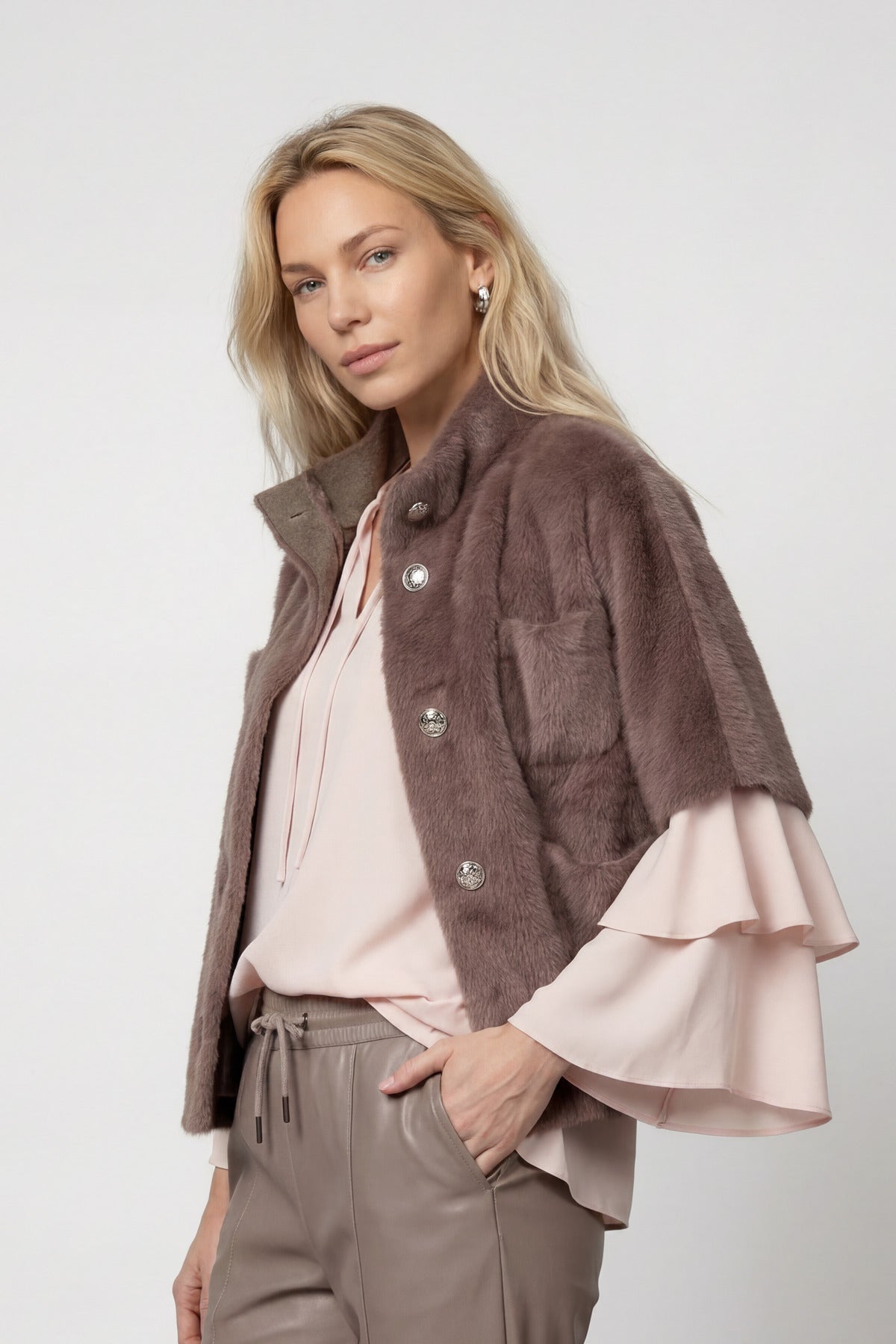 Monari Damen Jacken Taupe