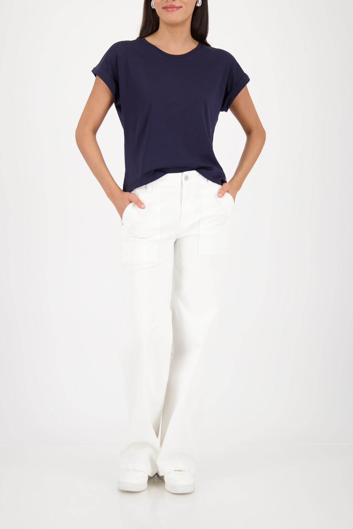 Monari Damen T-Shirts Marine