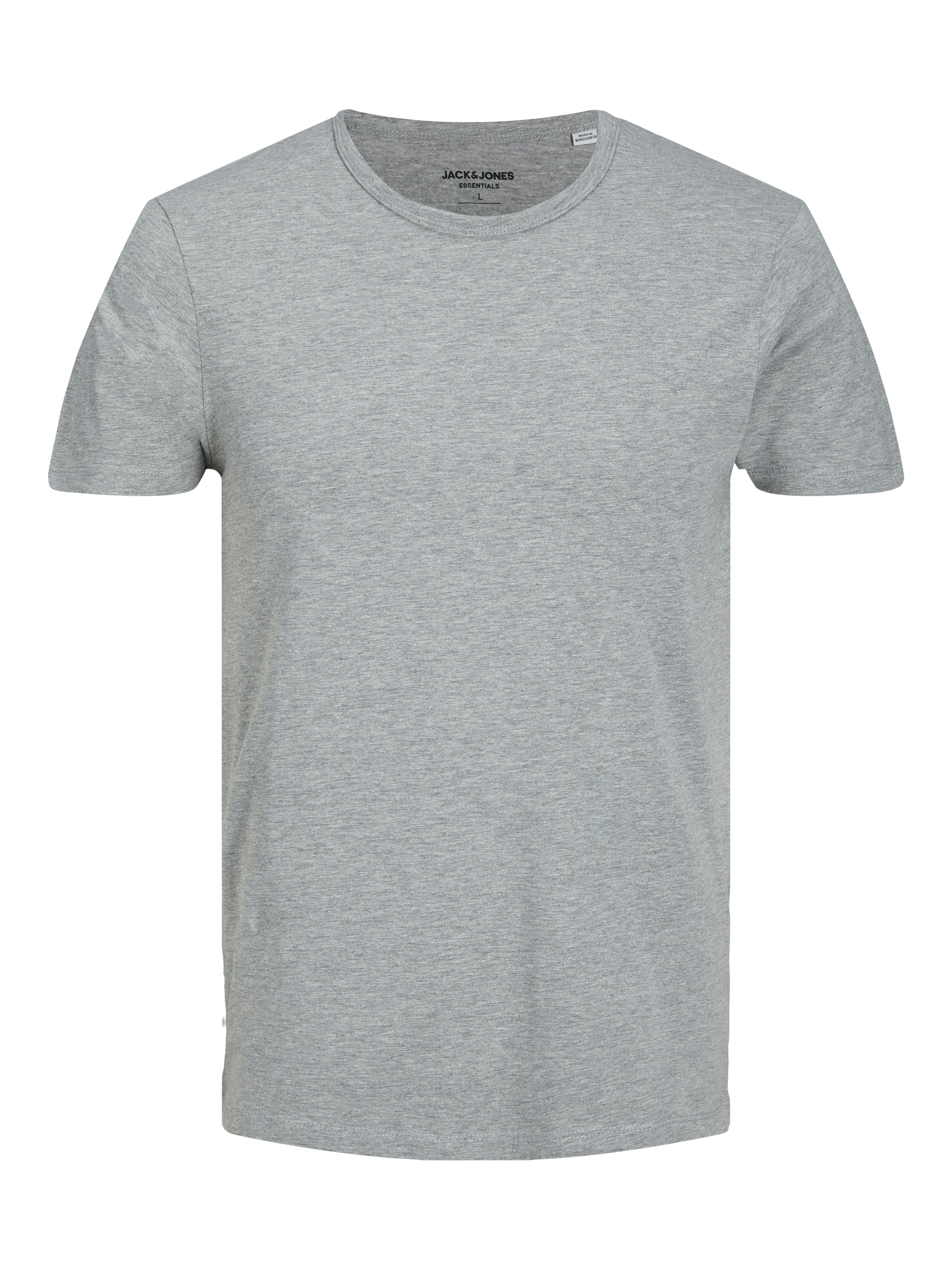 Jack & Jones Herren T-Shirts kurz Light Grey Mela