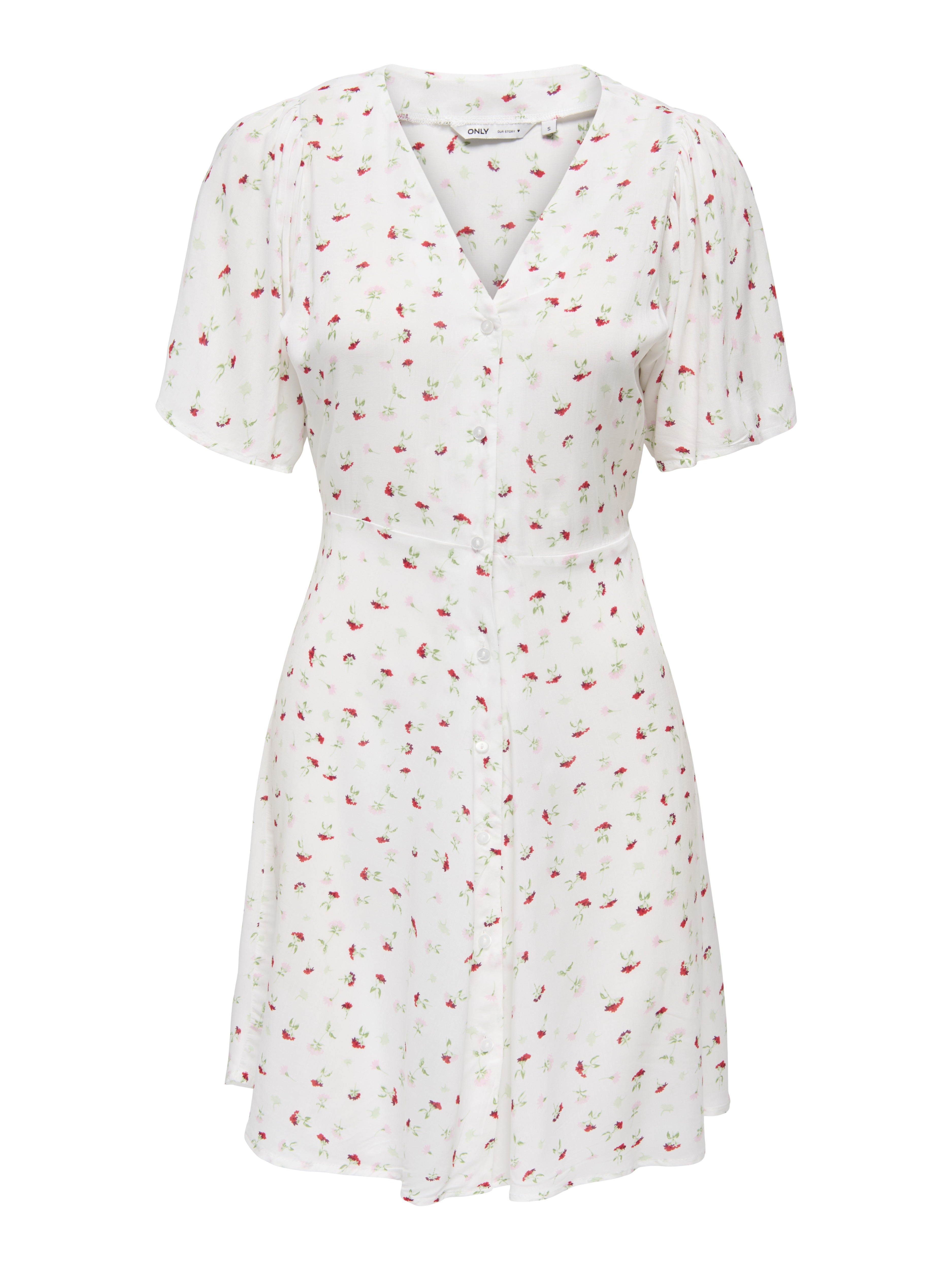 Only Damen Kleider Cloud Dancer/Lu