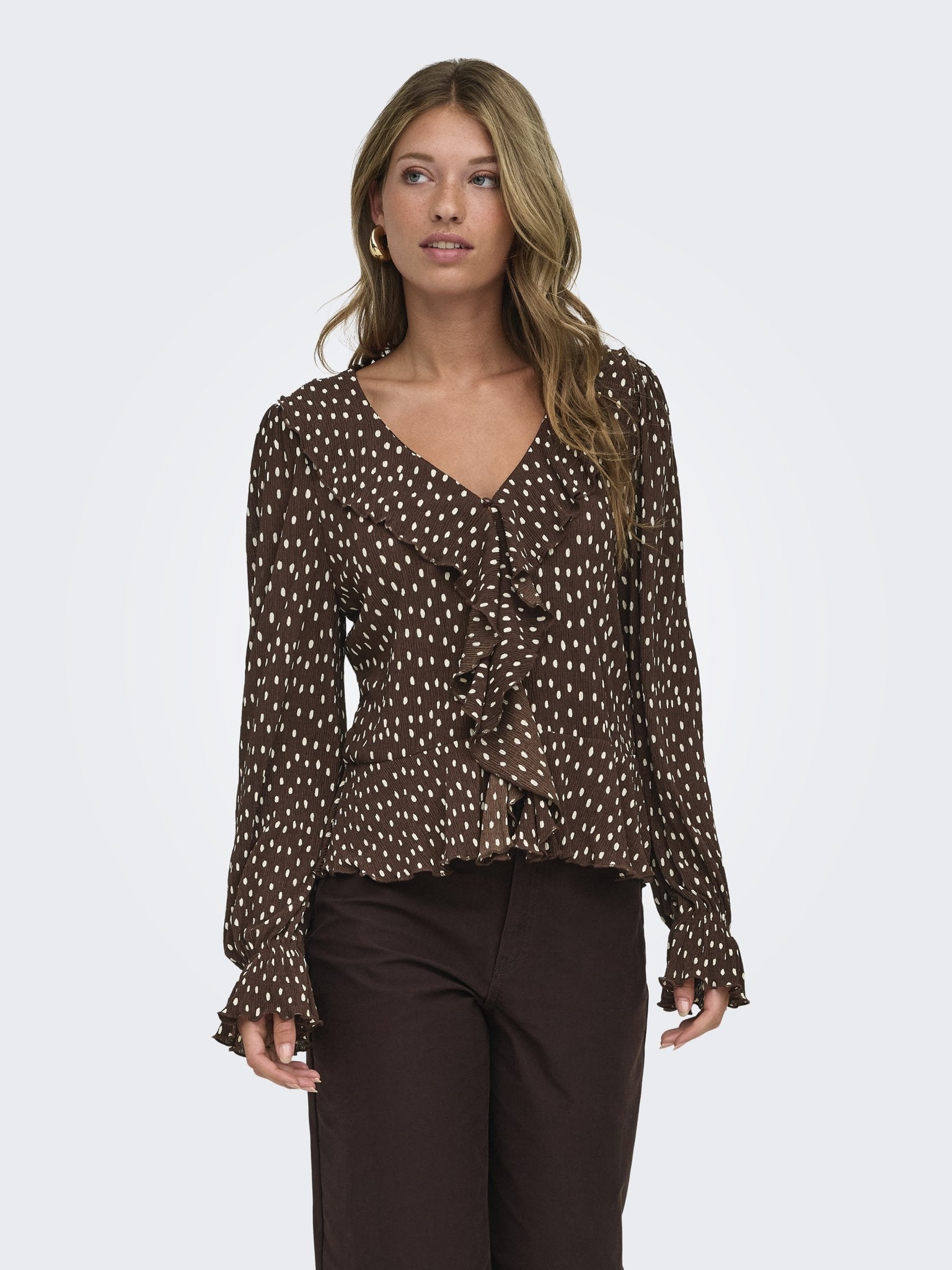 only Damen Tops Coffee Bean/W.