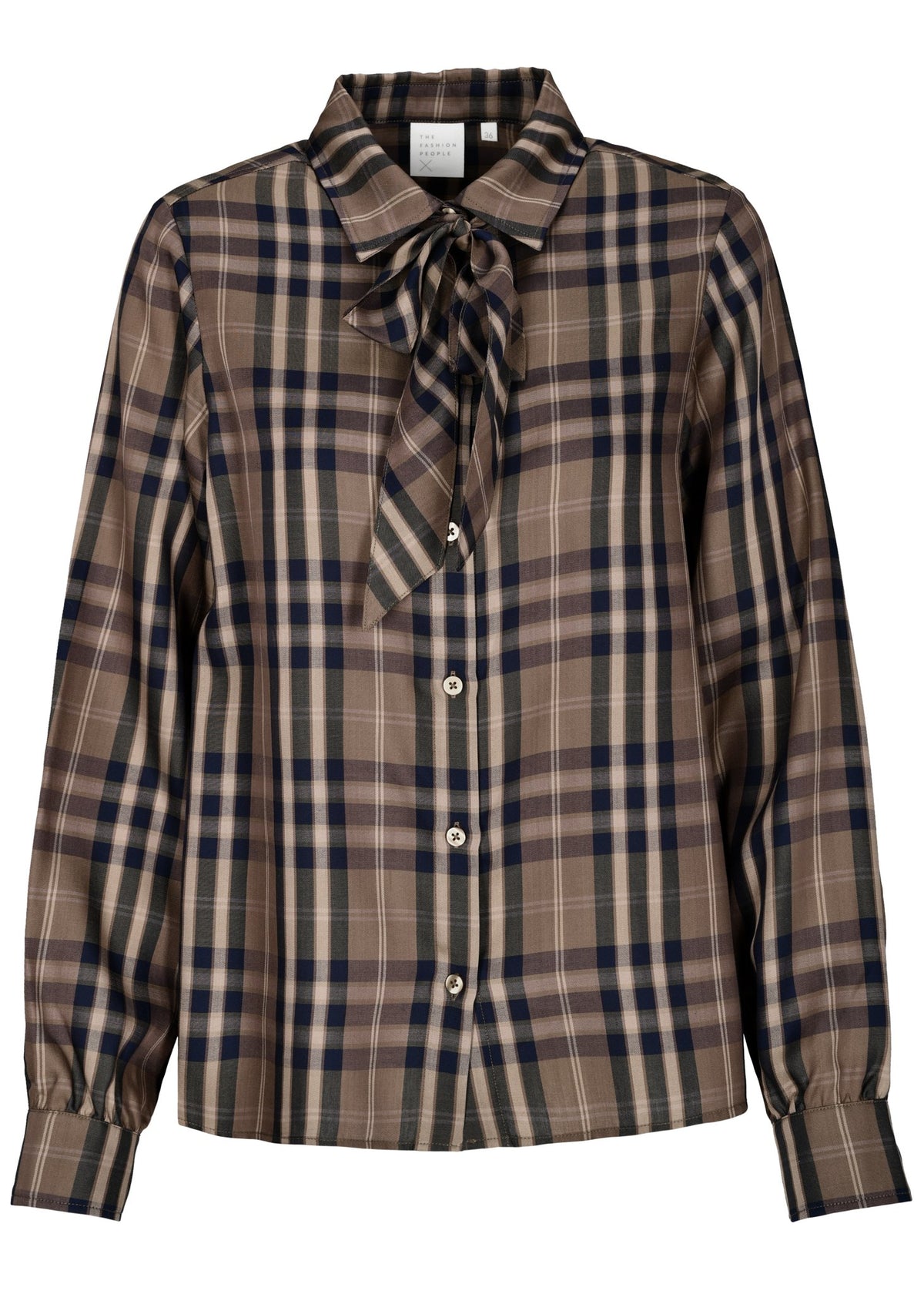 Fashion People Damen Blusen Nutmeg Check