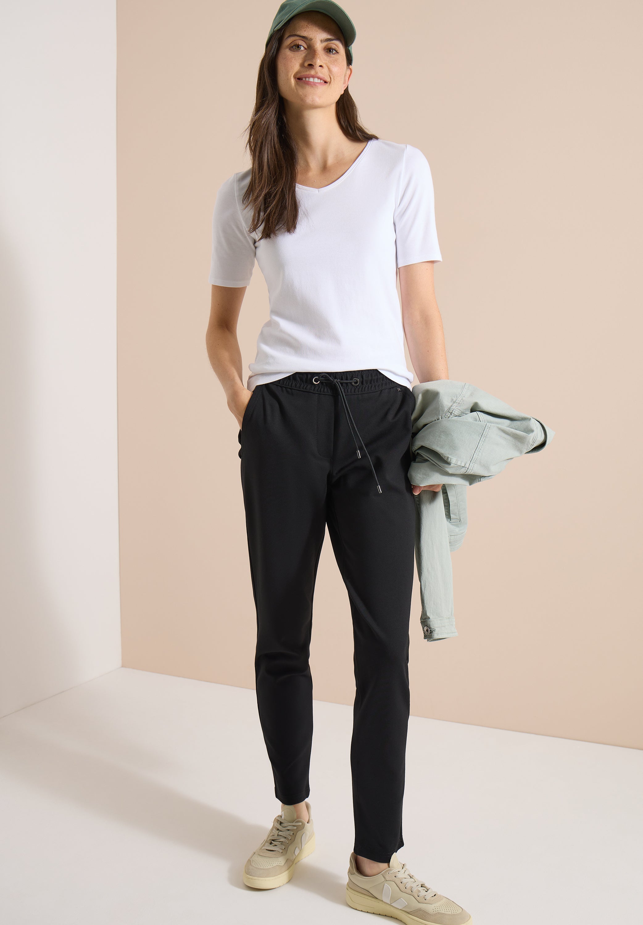 Cecil Damen Hosen  Black