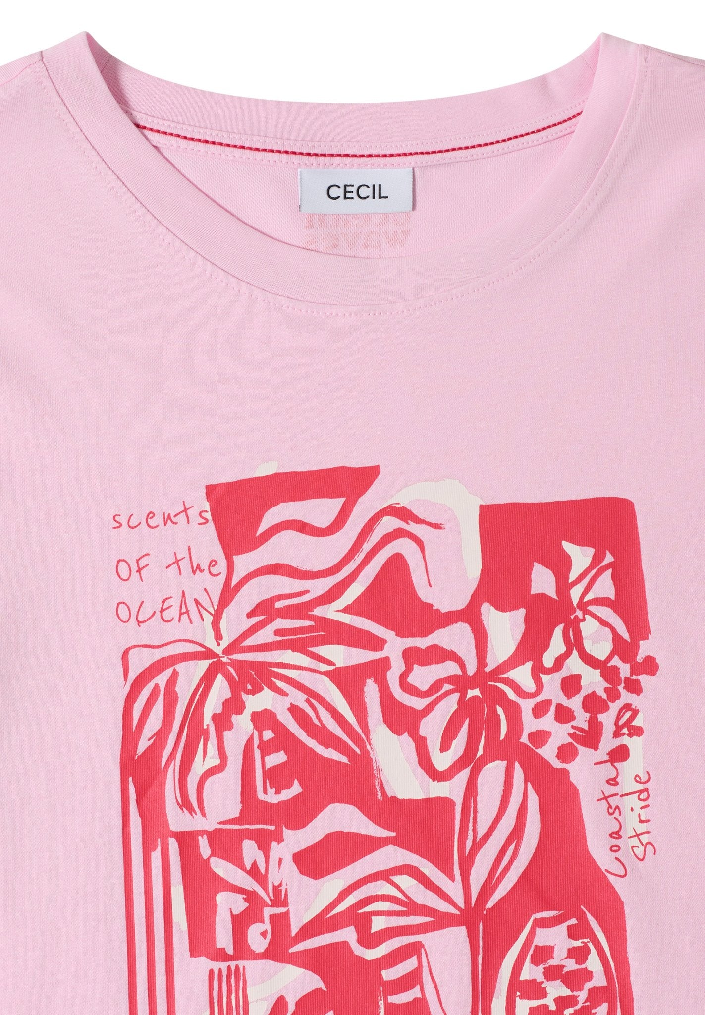 Cecil Damen T-Shirts  Light Blu