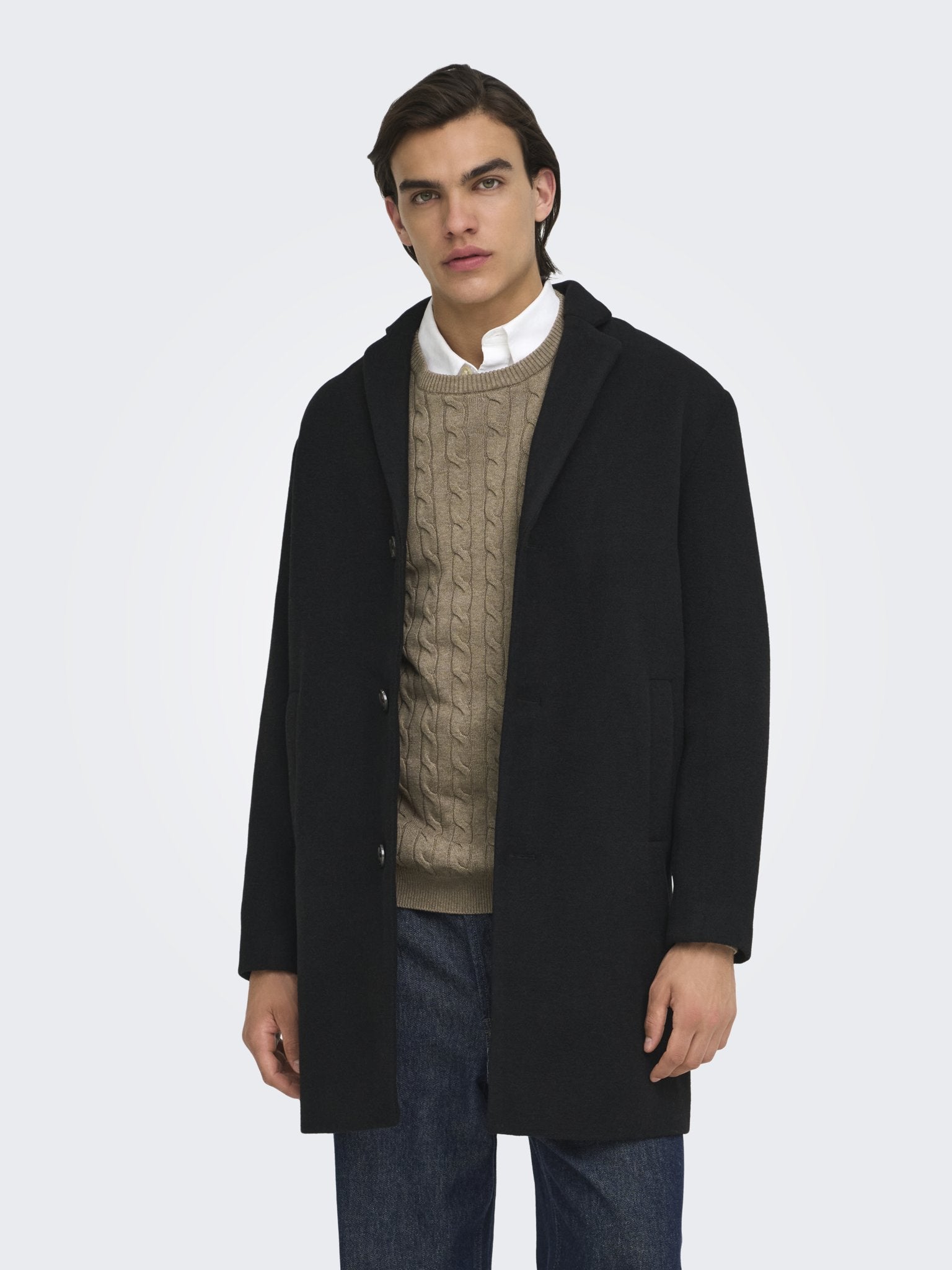 Only & Sons Herren Pullover Desert Taupe/Me
