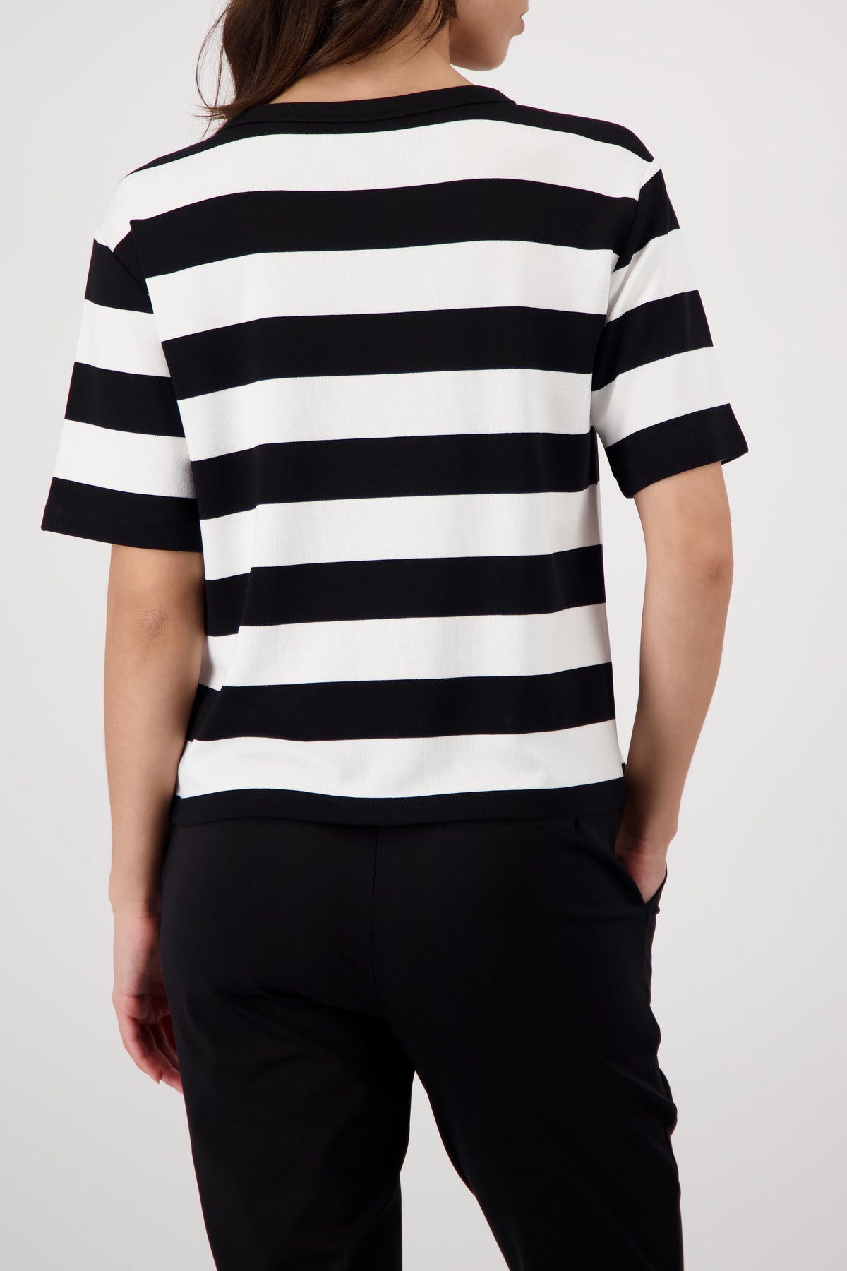 Monari Damen T-Shirts Schwarz Rin
