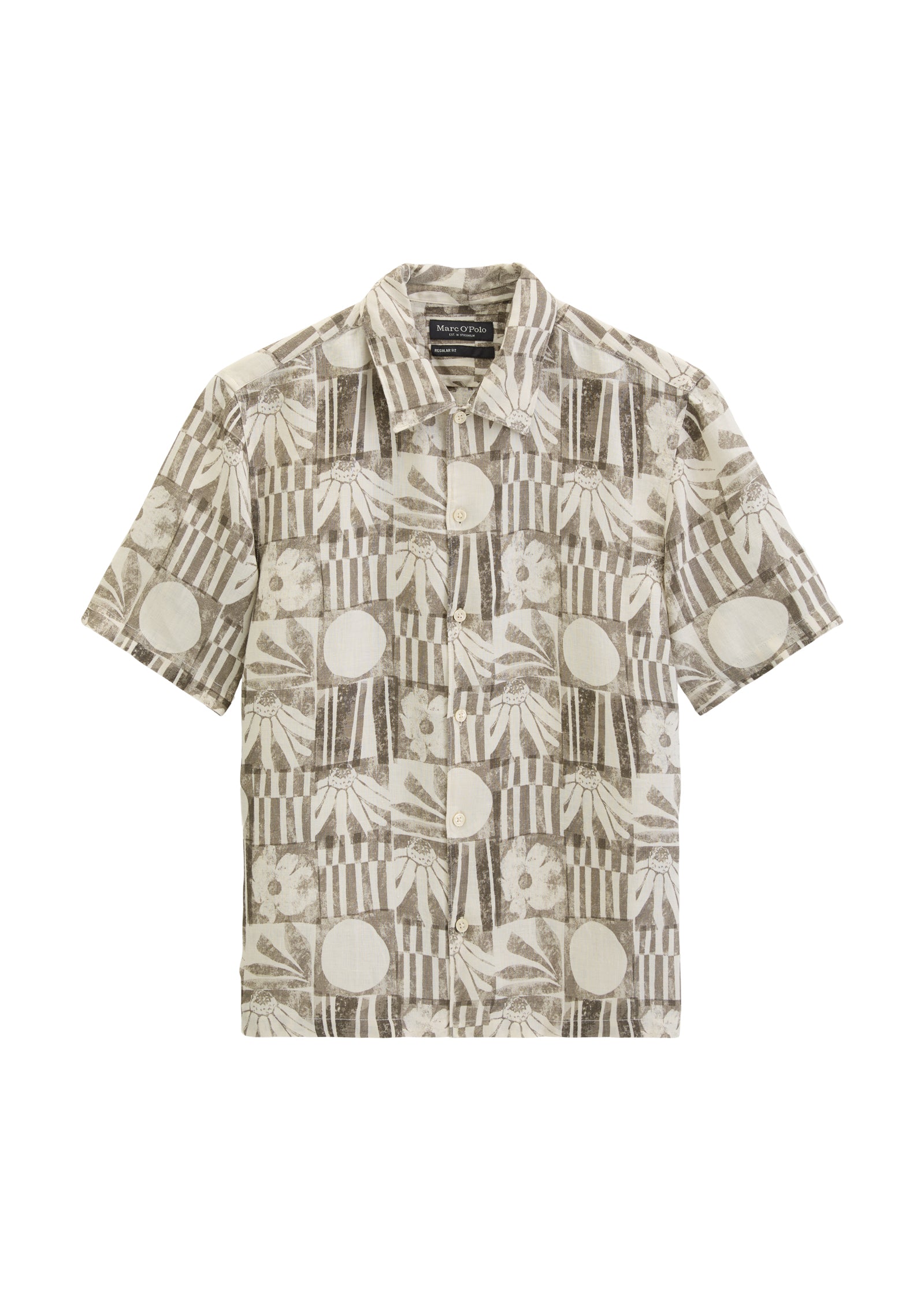 Marc O'Polo Herren Hemden kurz Light Brow