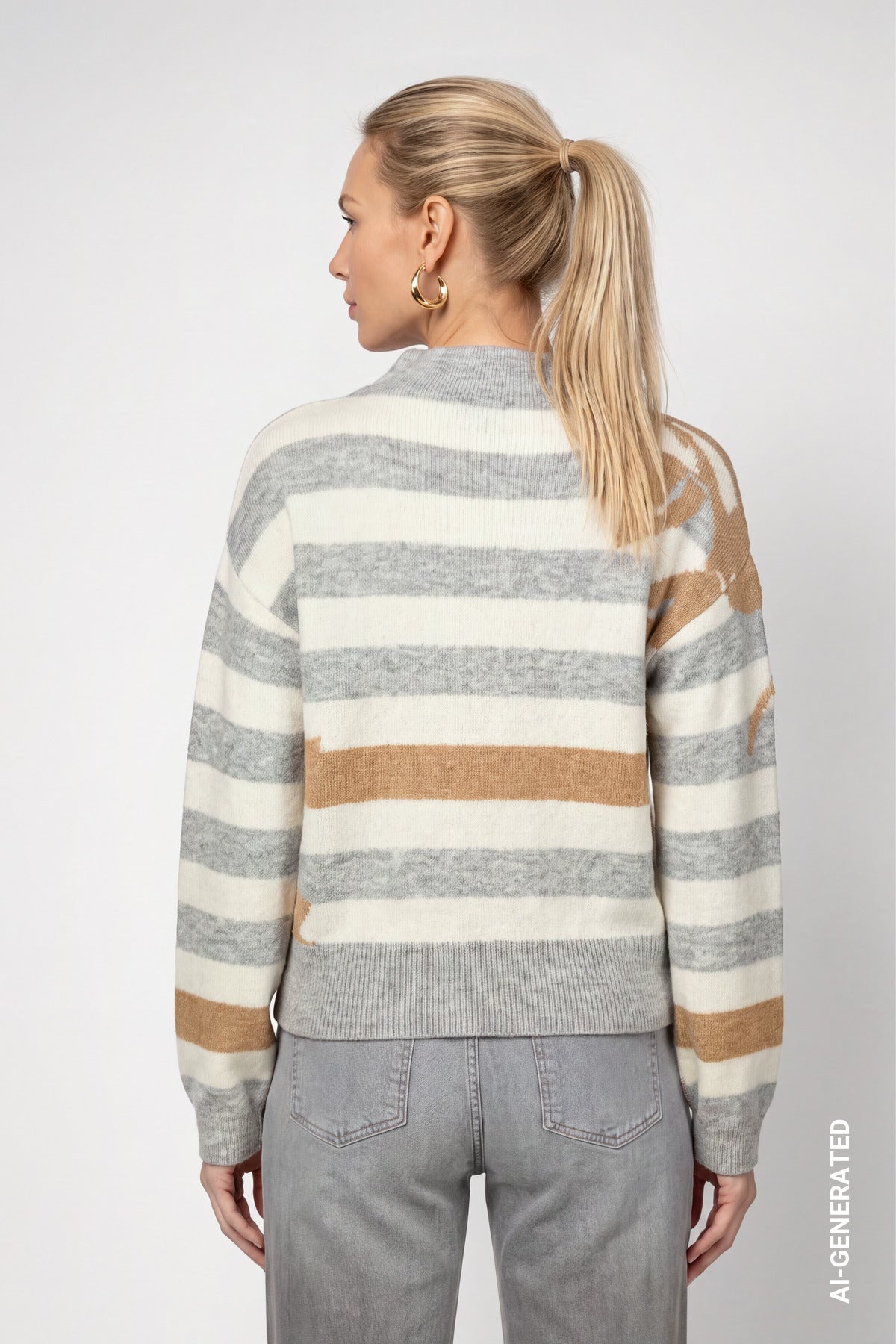 Monari Damen Pullover Light Grey