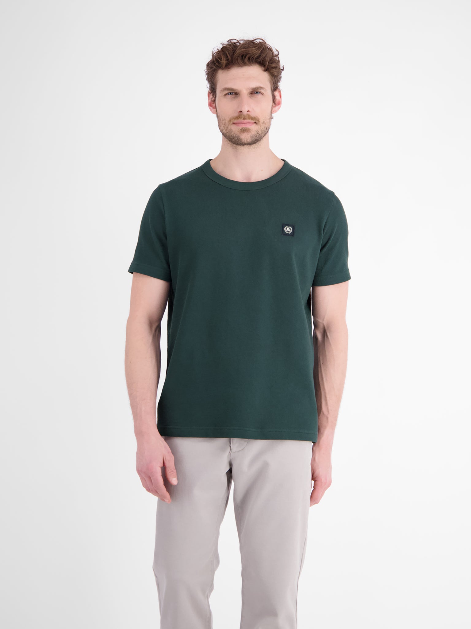 Lerros Herren T-Shirts kurz Cedar Green
