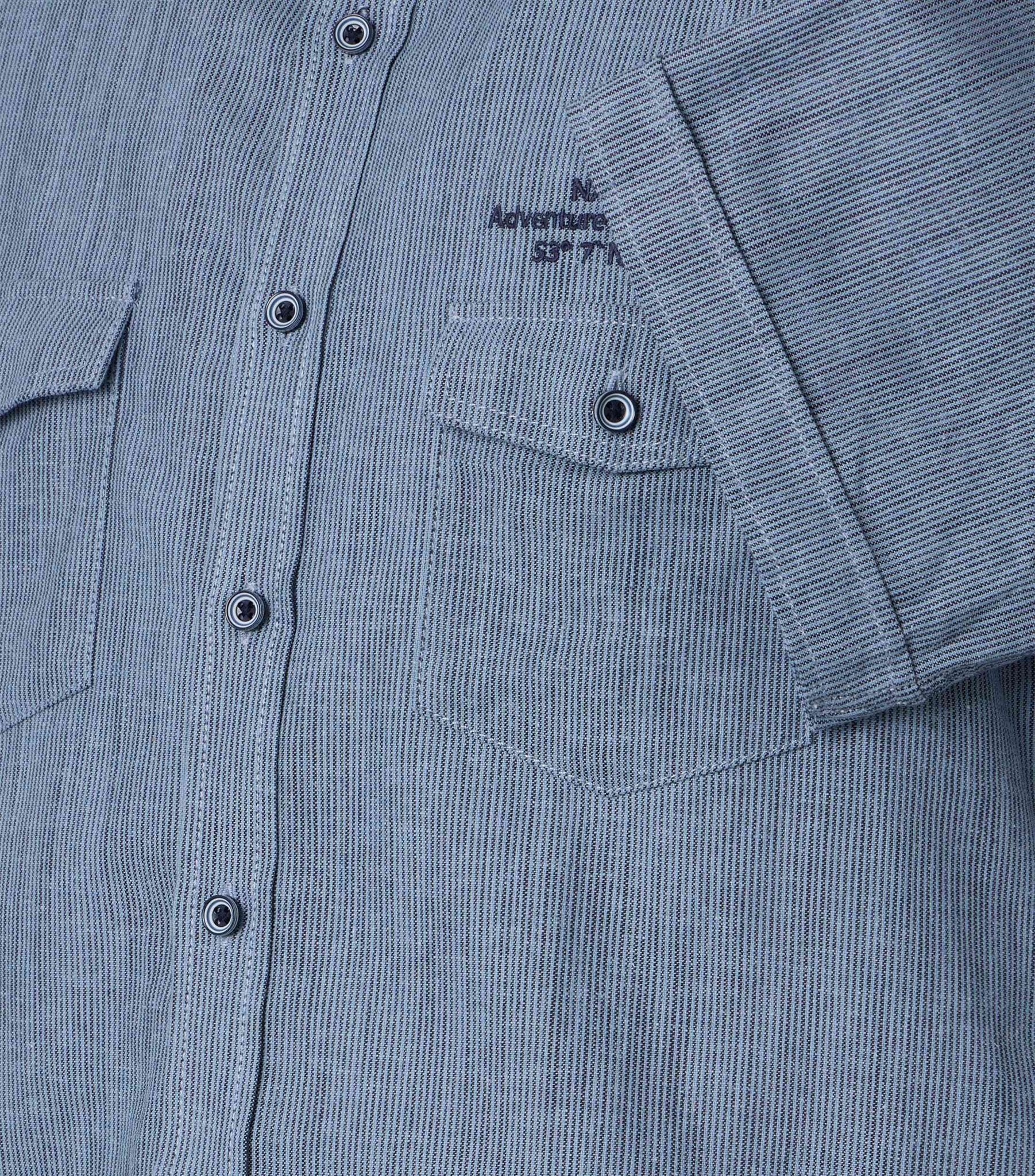 Casa Moda Herren Hemden kurz  Blau