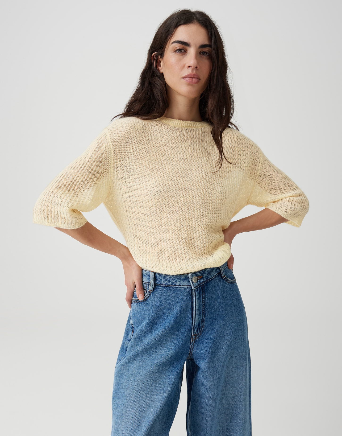 Opus Damen Pullover Honey Butter