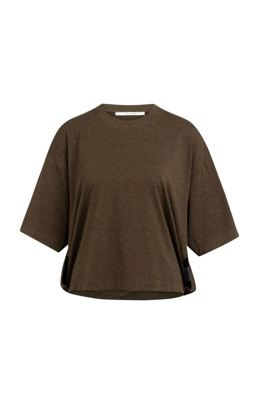 Oversize-Jersey-Top mit Ballonrücken-Detail