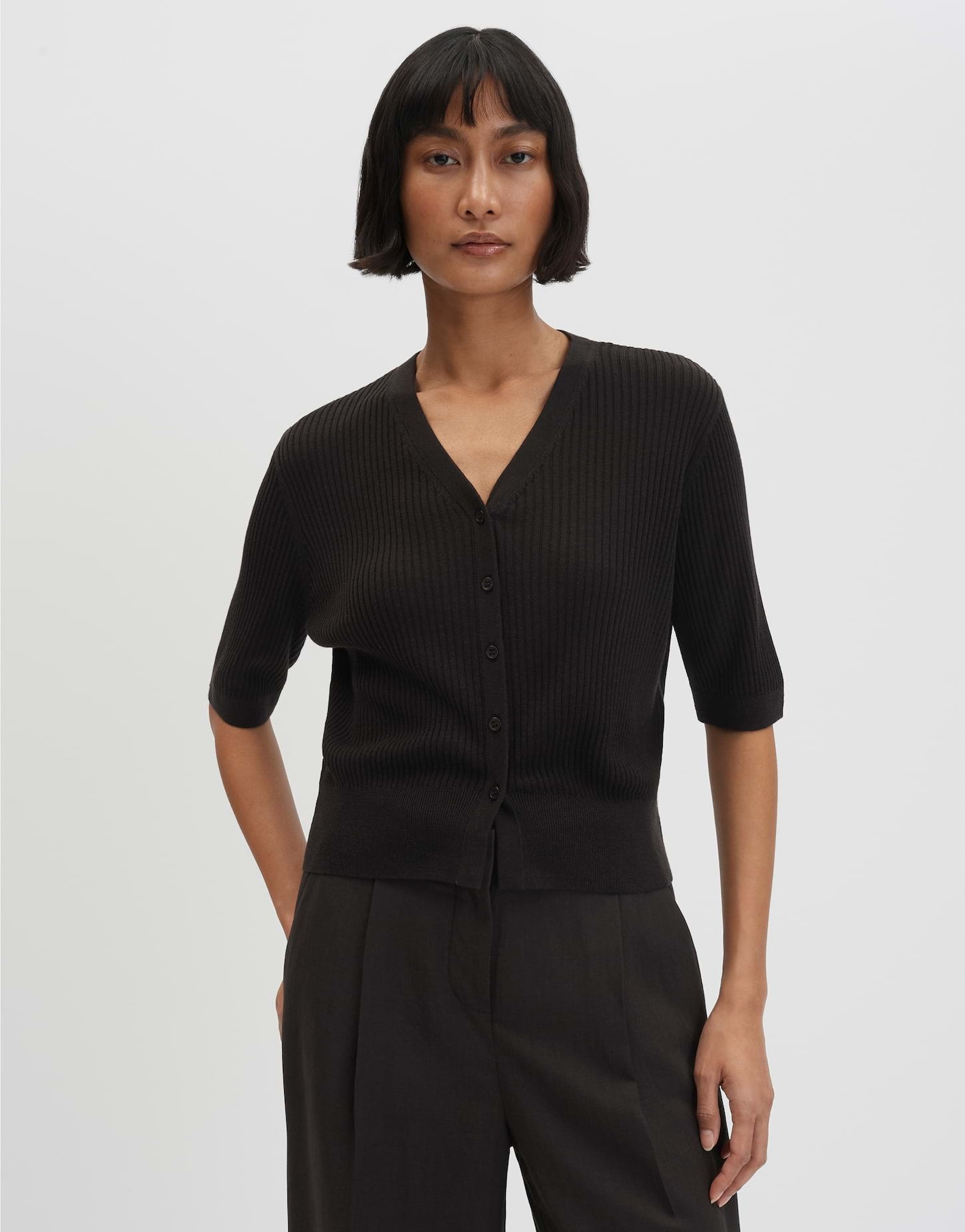 Someday Damen Pullover Dark Truffle
