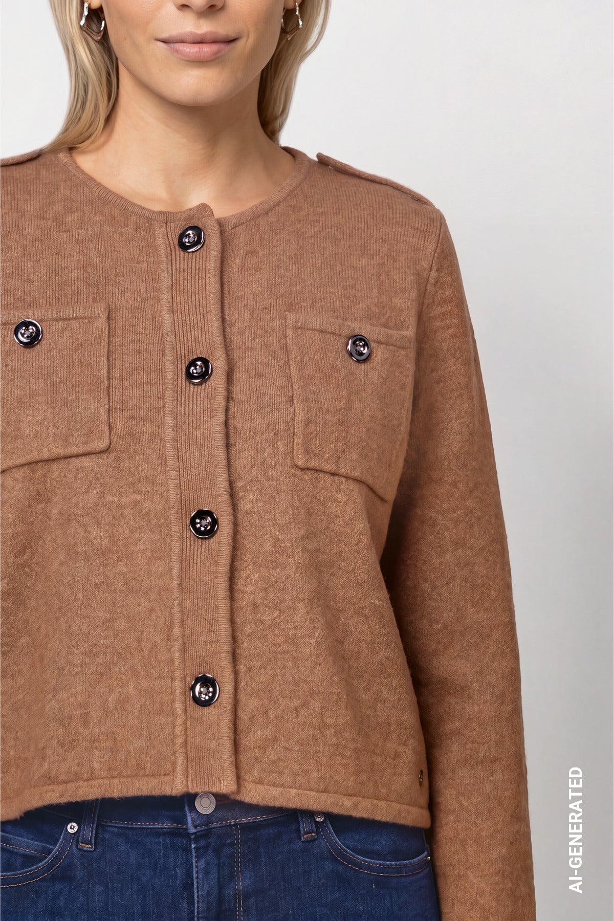 Monari Damen Strickjacken  Tiramisu