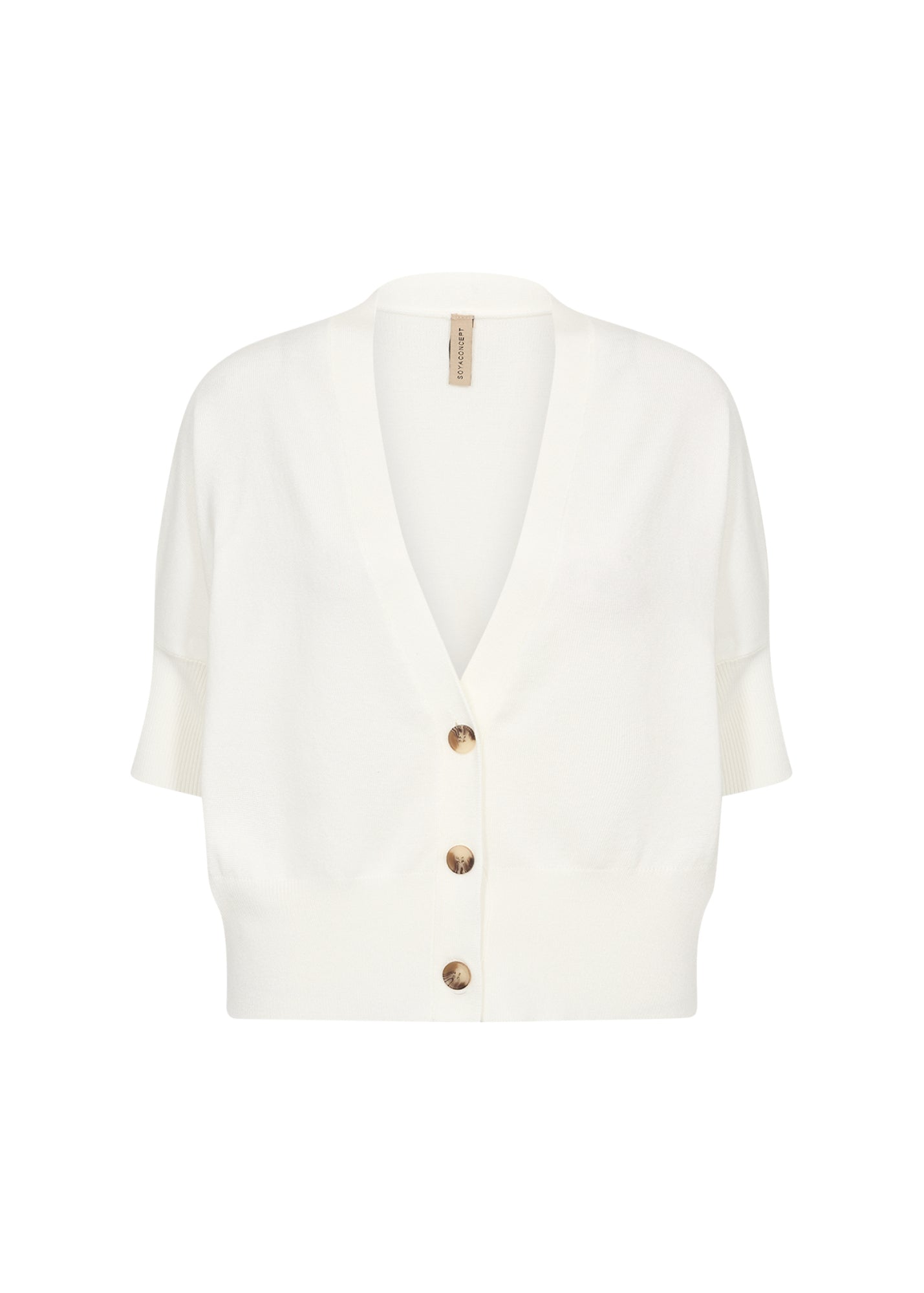 Soya Concept Damen Strickjacken Offwhite