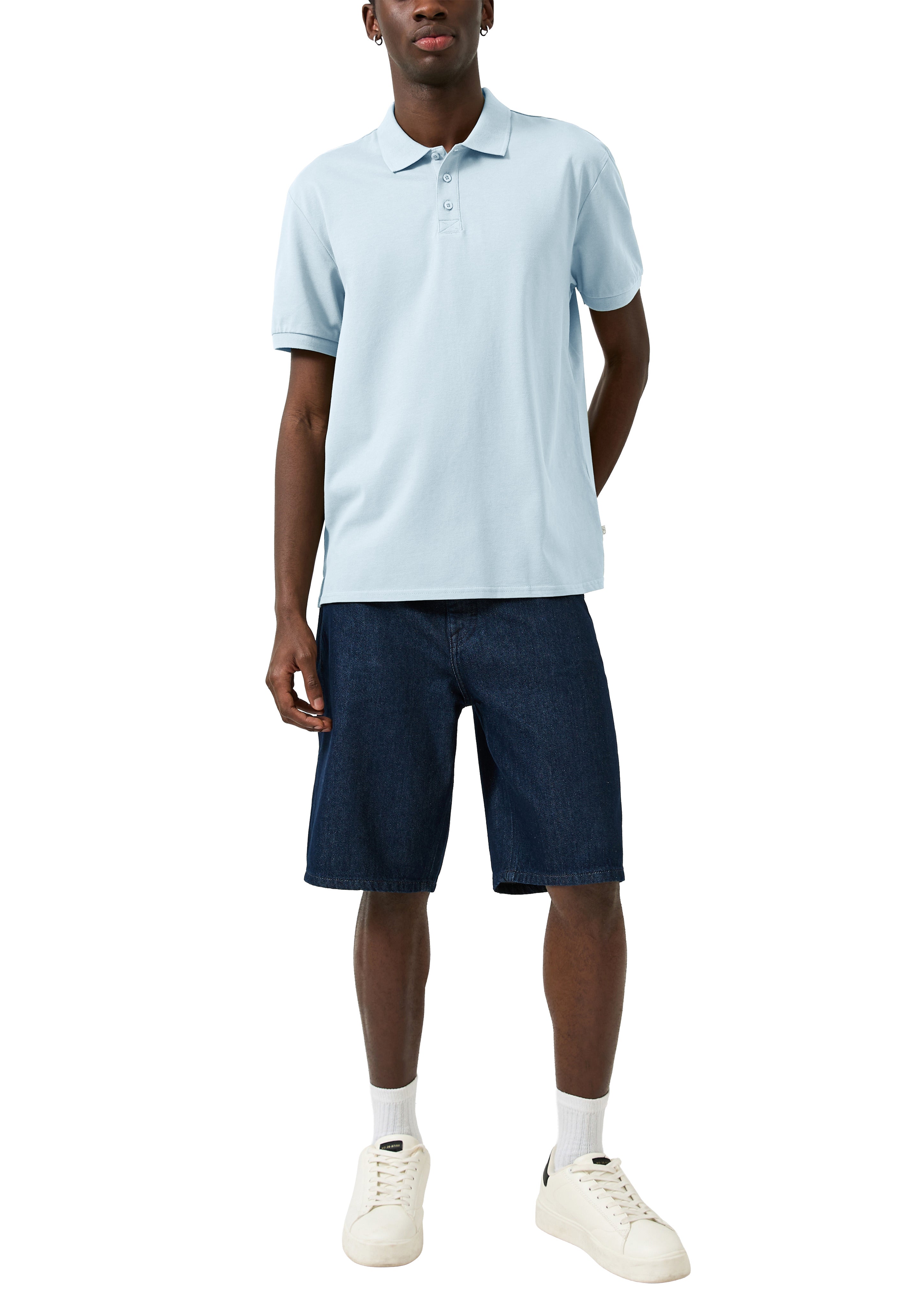 QS by S.Oliver Herren Polo-Shirts Blue