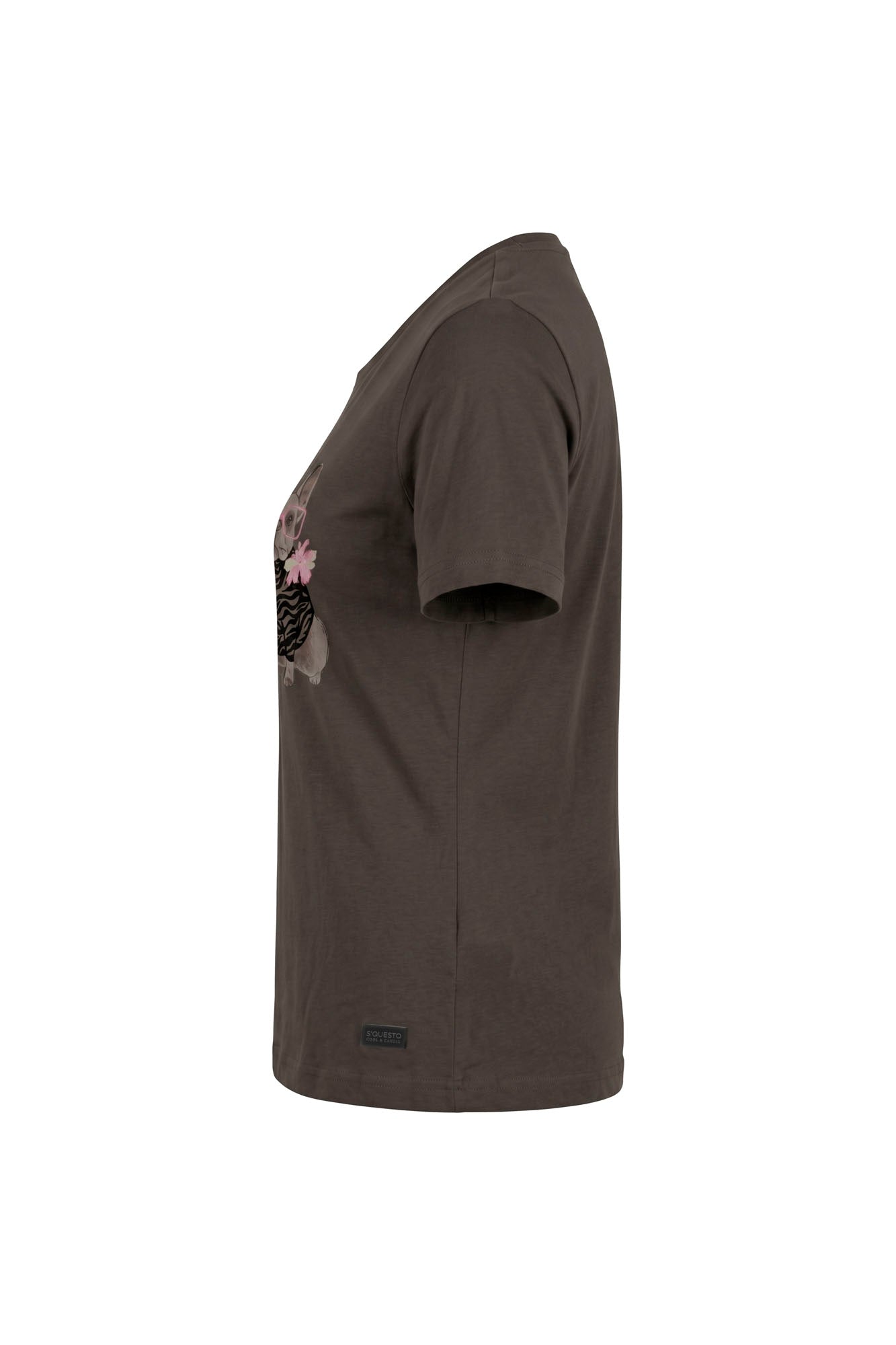 Soquesto Damen T-Shirts Dunkeltaupe