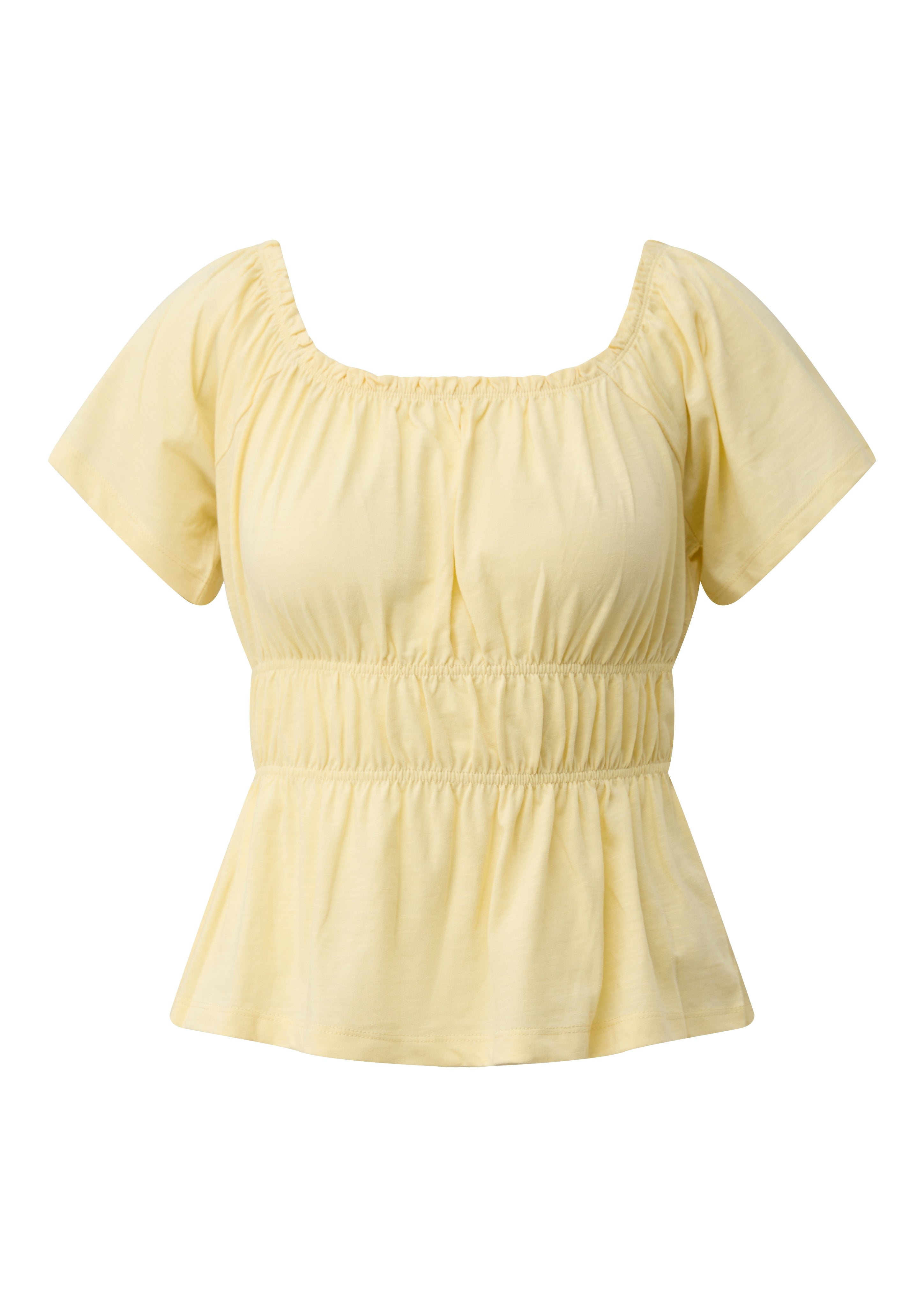 QS by S.Oliver Damen T-Shirts Yellow