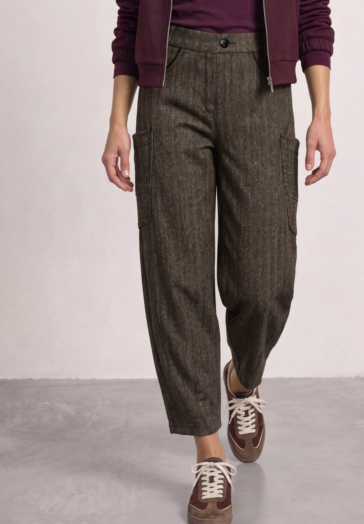 Street One Damen Hosen  Black Cof