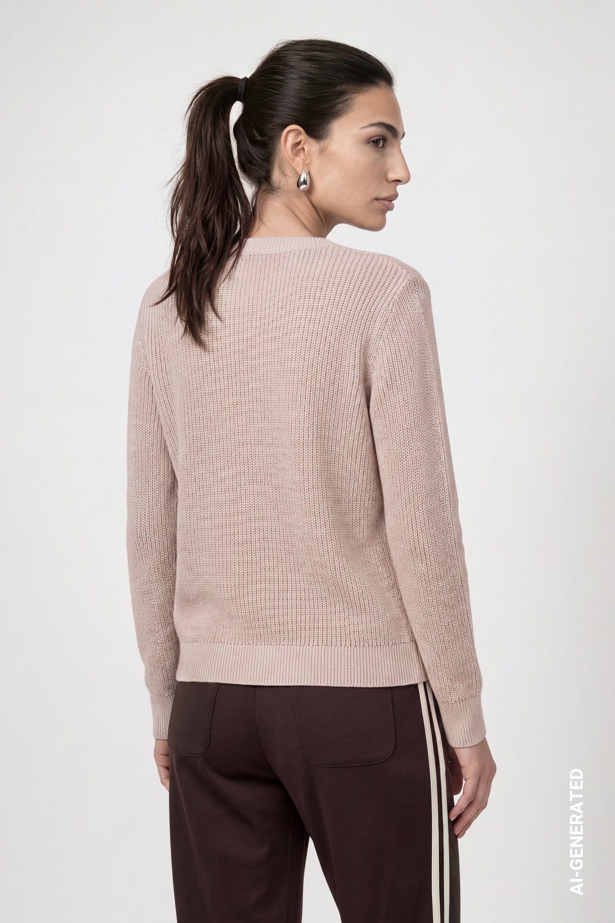Monari Damen Pullover Cappuccino