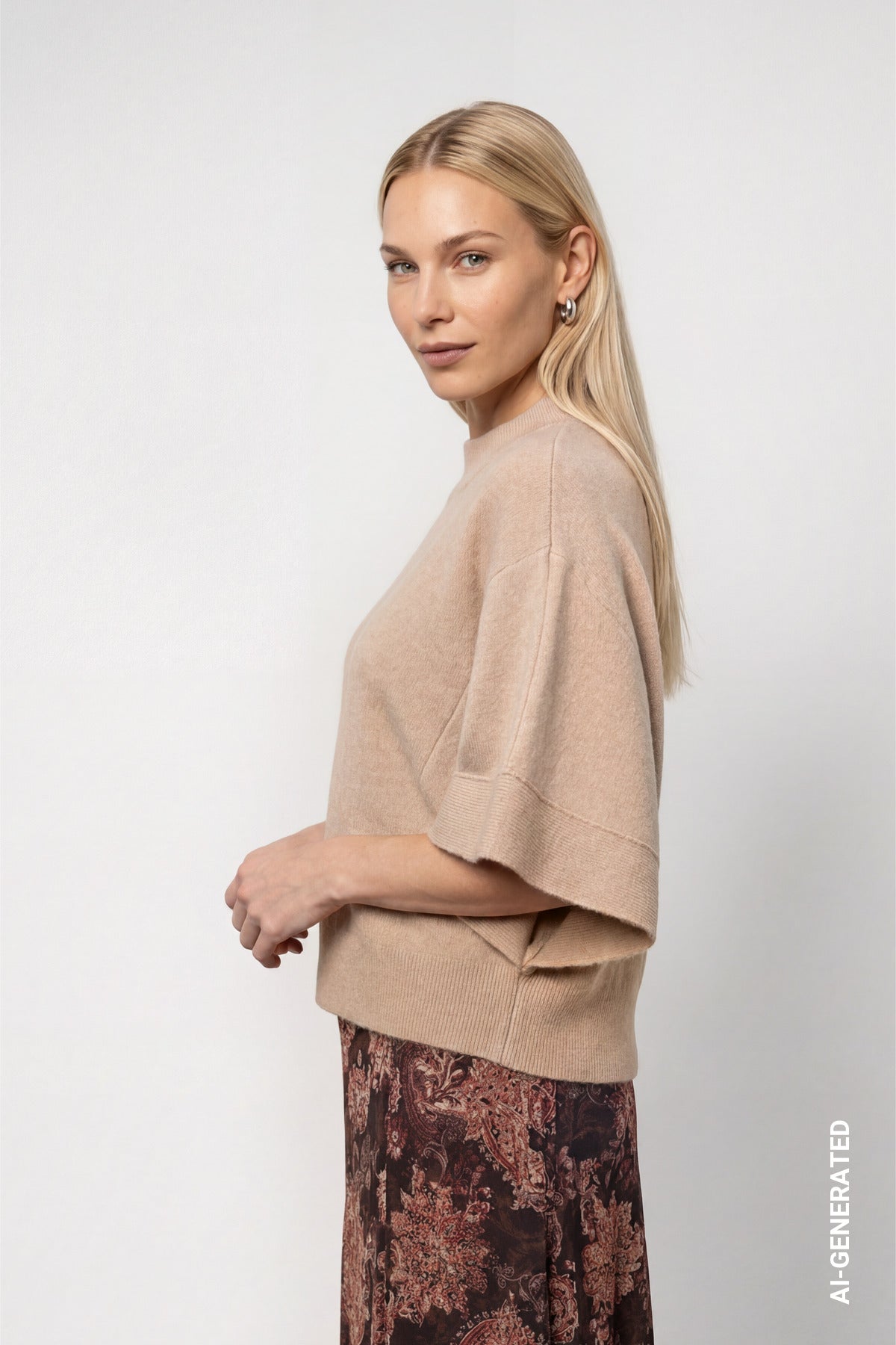 Monari Damen Pullover  Cappuccino