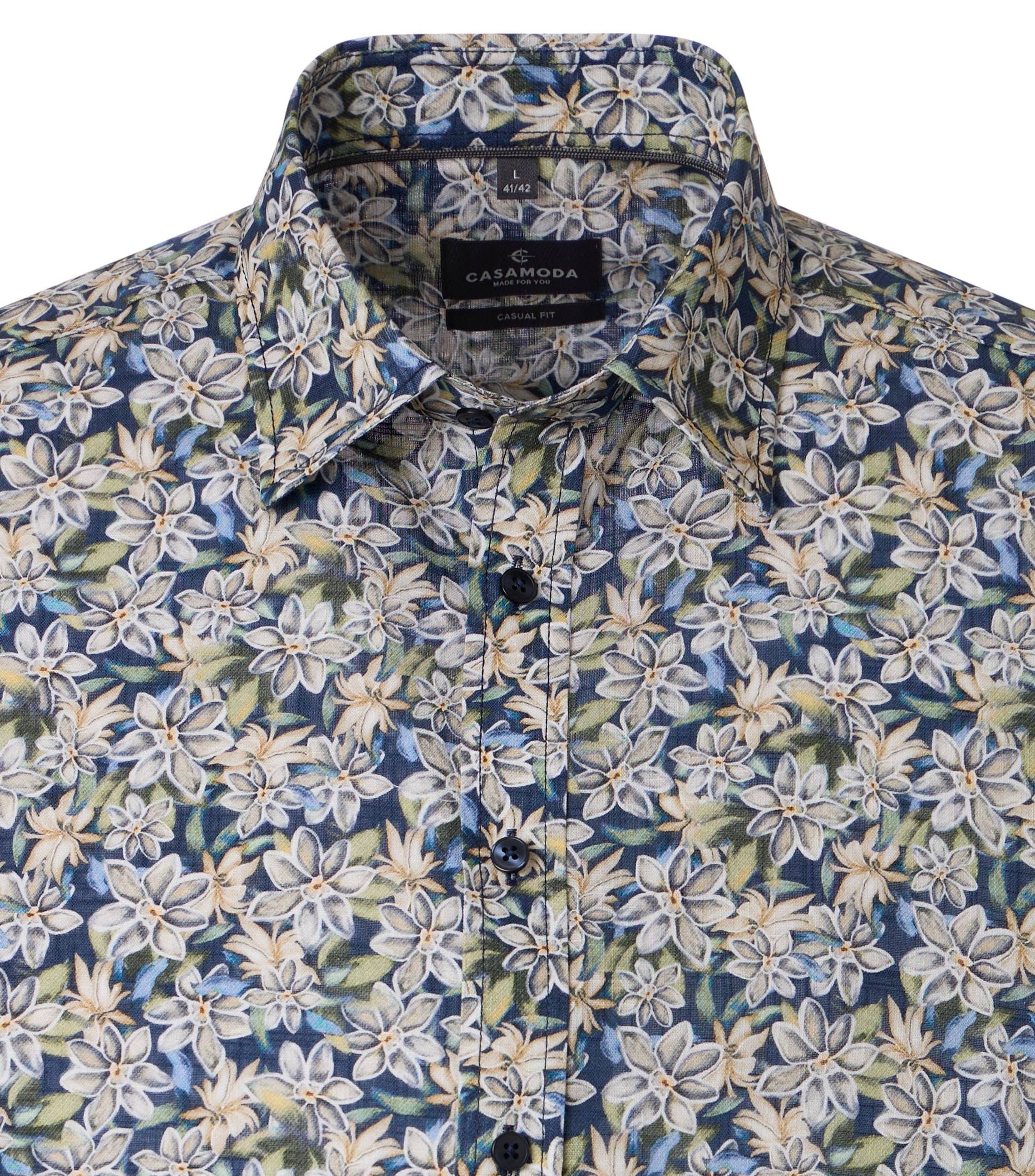 Casa Moda Herren Hemden kurz  Blau