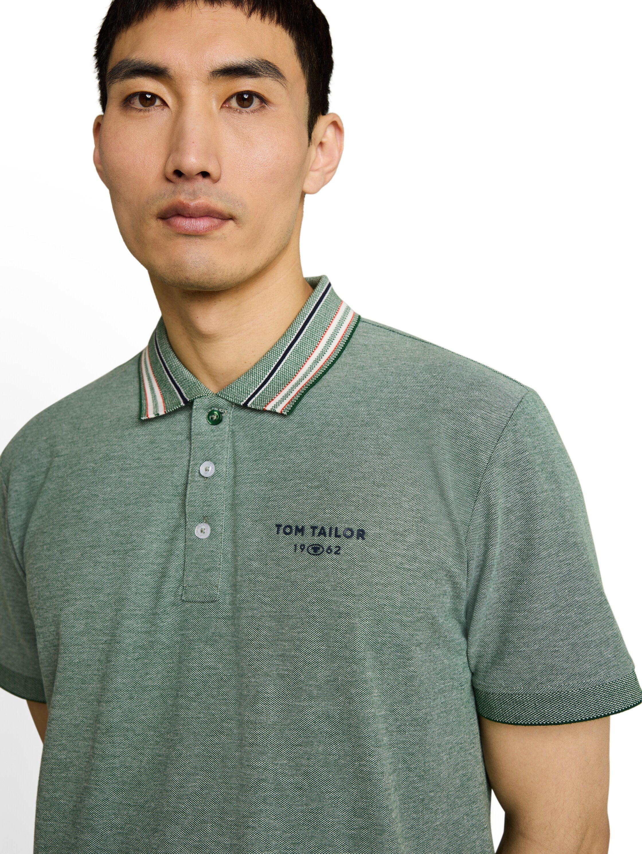 Tom Tailor Herren Polo-Shirts Garden Green
