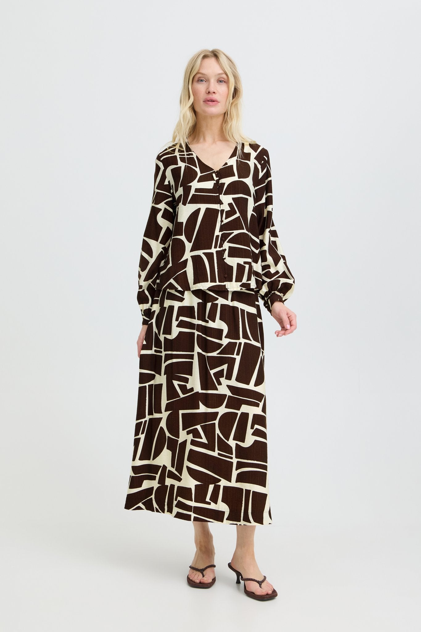 b.young Damen Blusen Java Geometric
