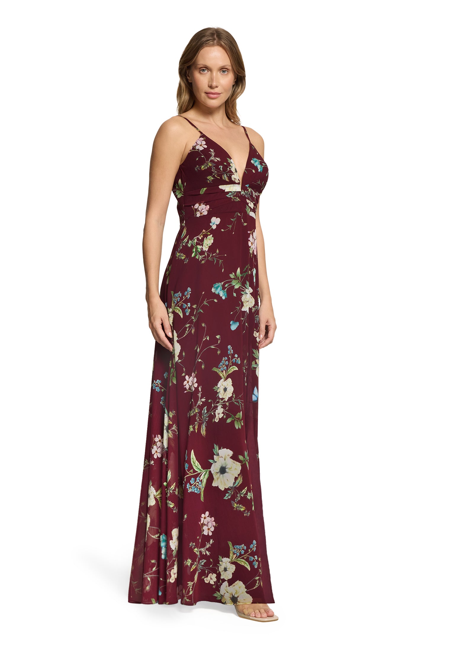 Vera Mont Damen Kleider Dark Red/Green