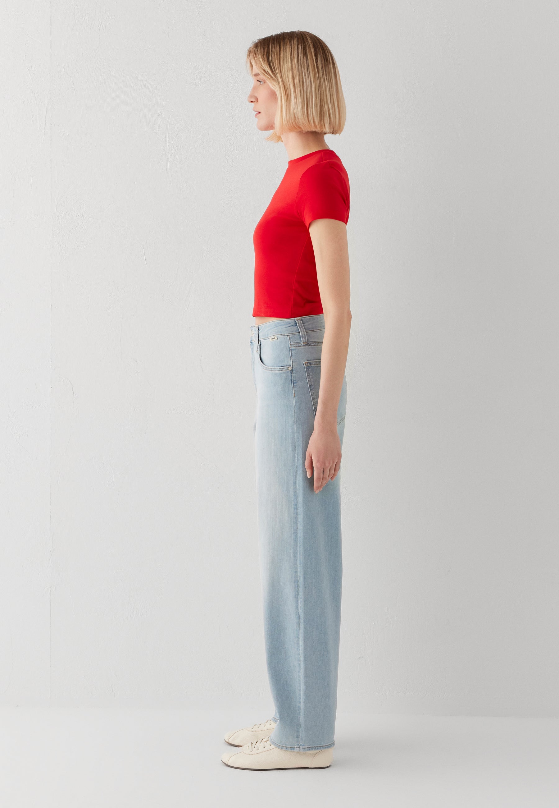 Mavi Damen Jeans Ice Brushed Str