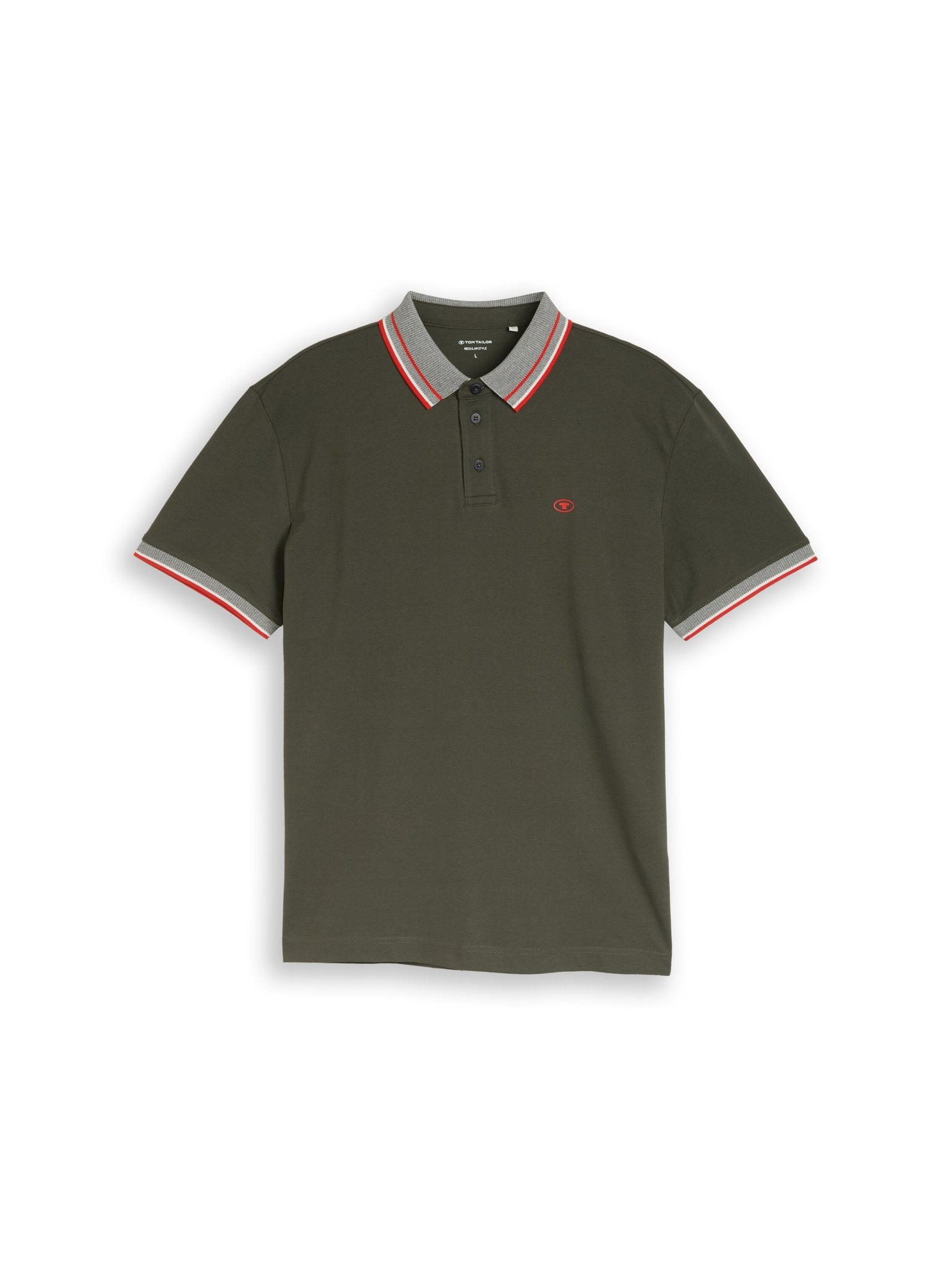 Tom Tailor Herren Polo-Shirts Deep Leaf Green