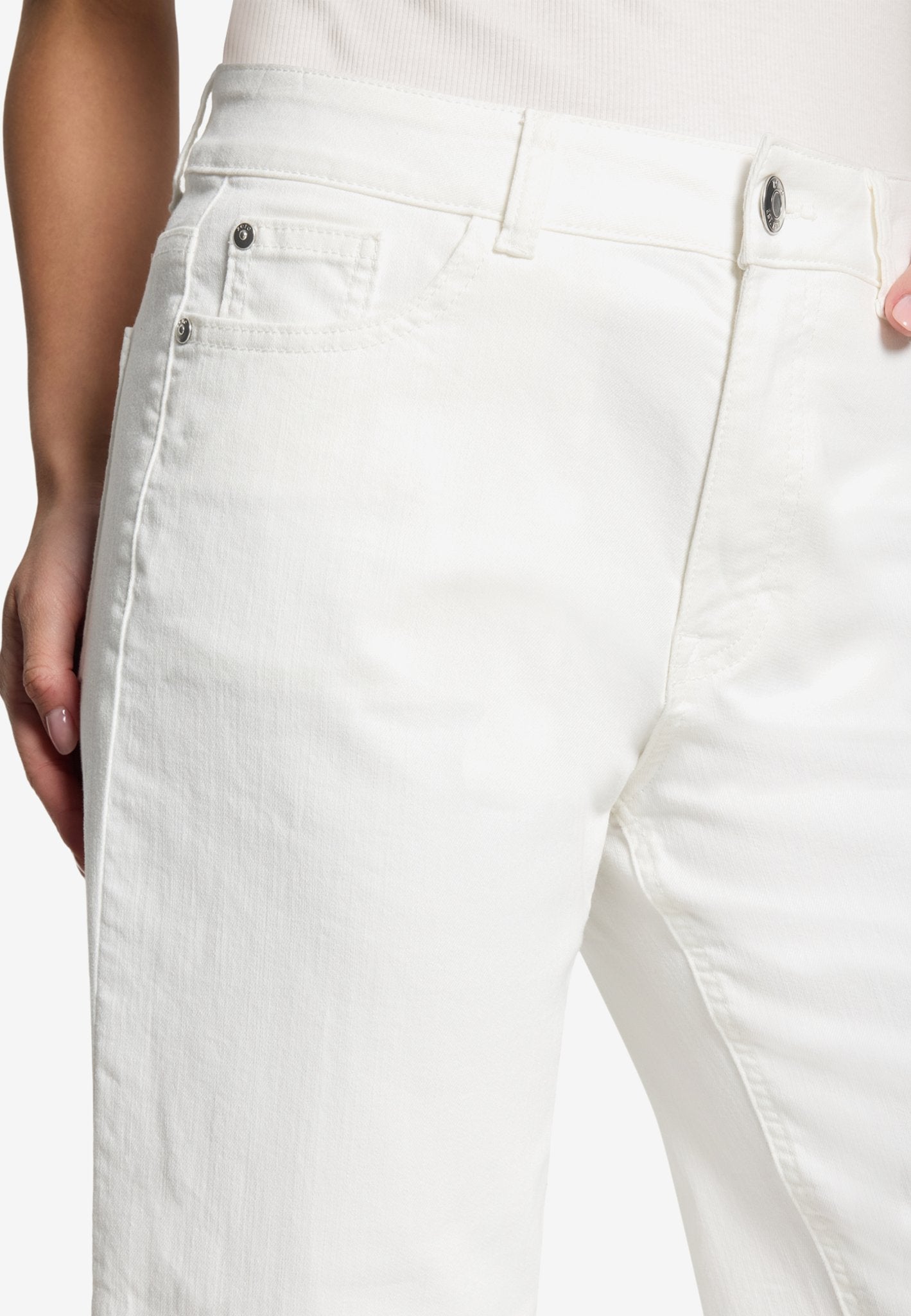 Zero Damen Jeans Cream Denim