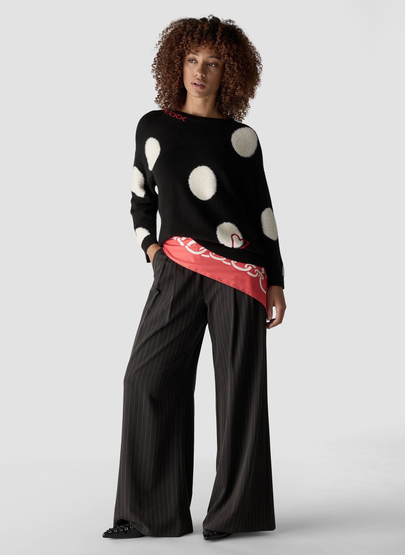 Le Comte Damen Pullover Schwarz