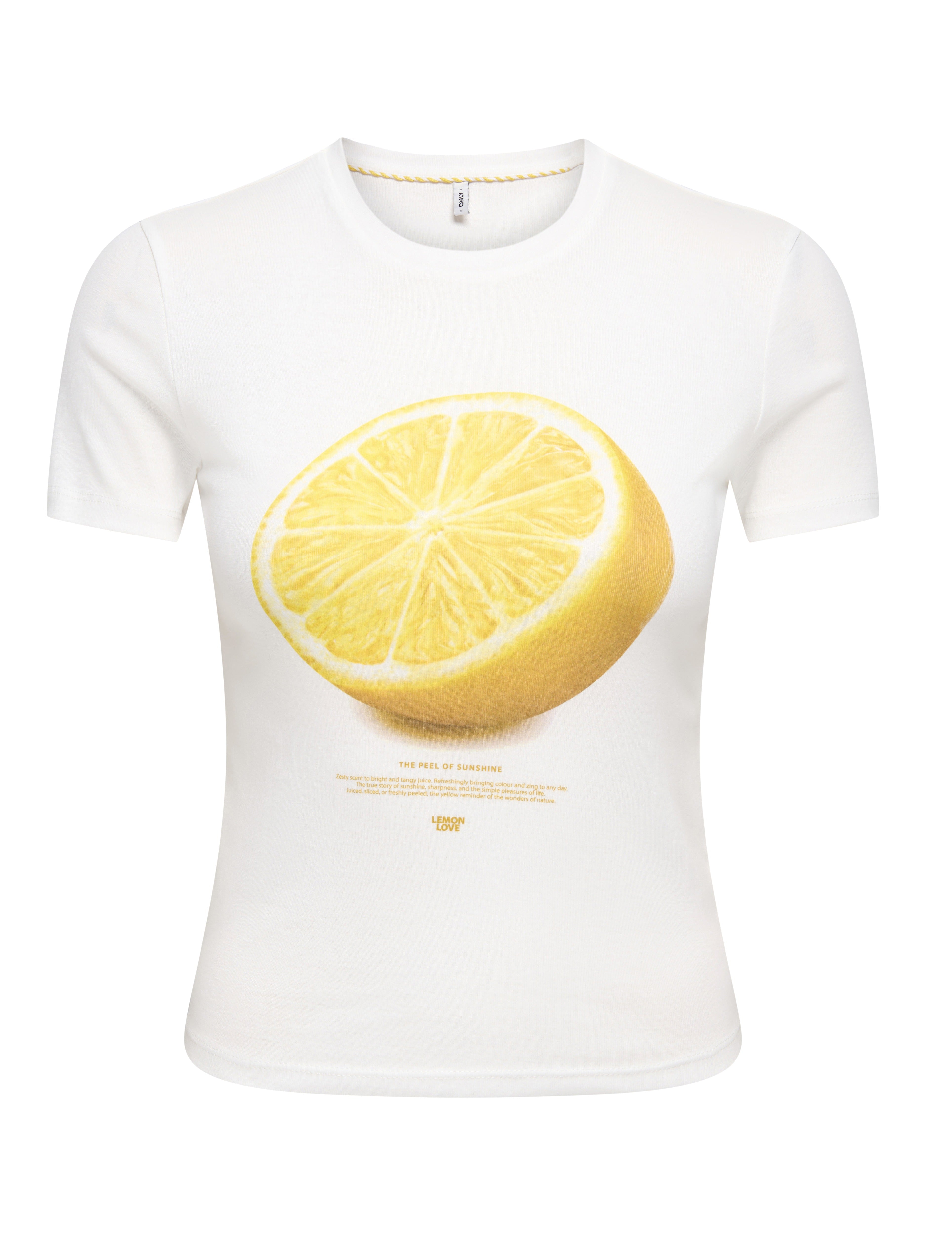 Only Damen T-Shirts Cloud Dancer/Le