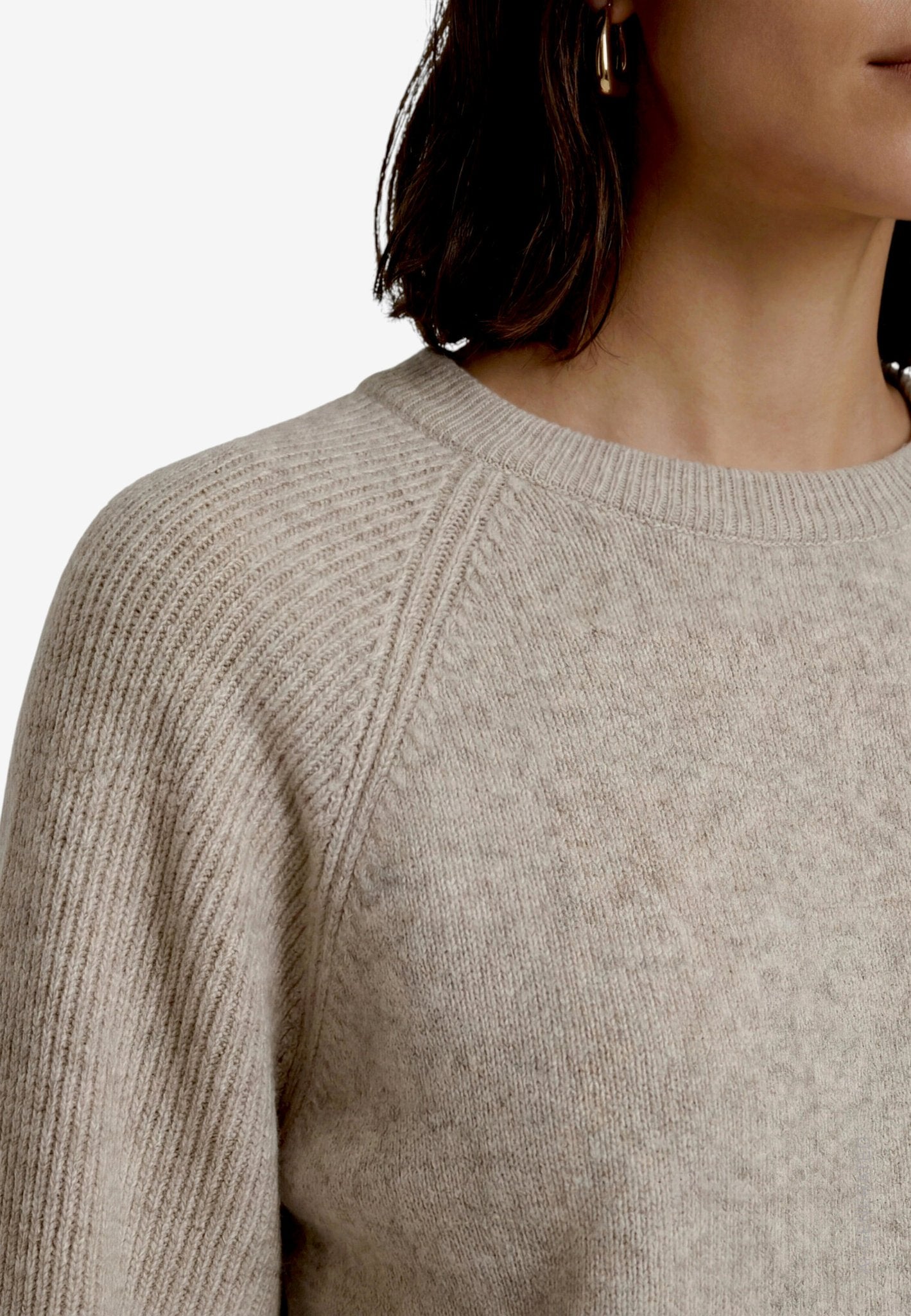 Zero Damen Pullover Light Beige Mel