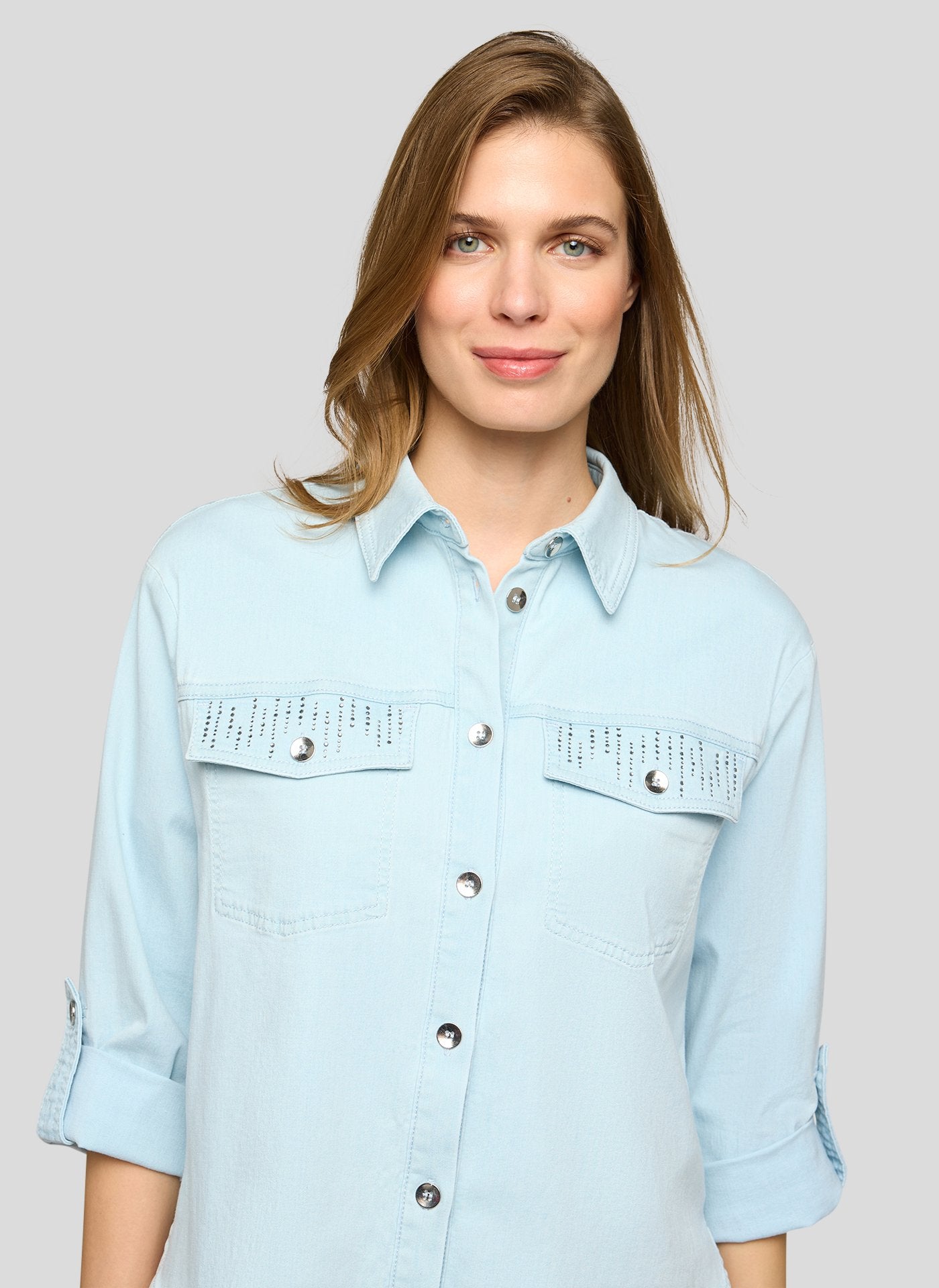 Rabe Damen Blusen Bleachedblue