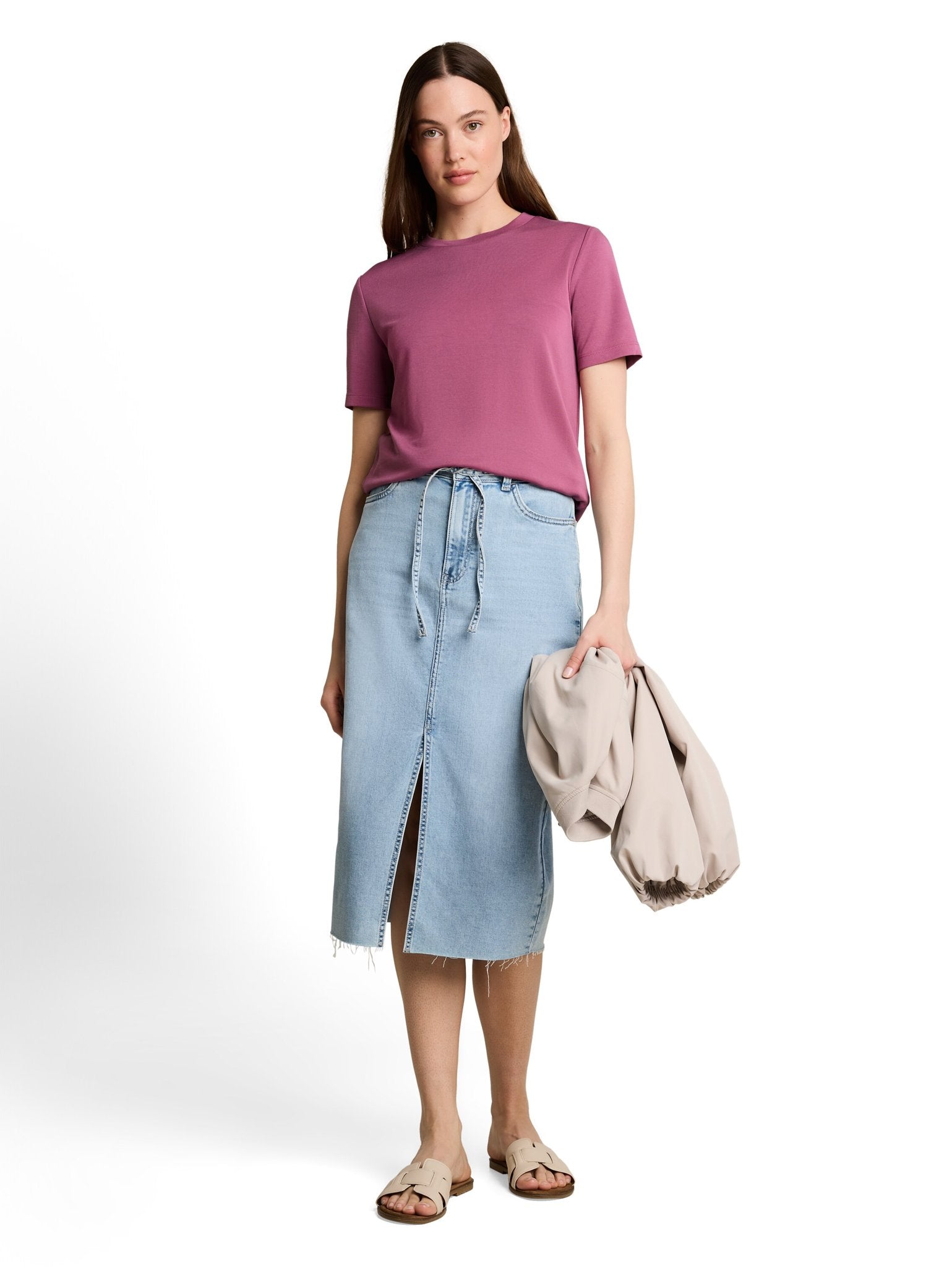 Tom Tailor denim Damen T-Shirts Dusty Berry