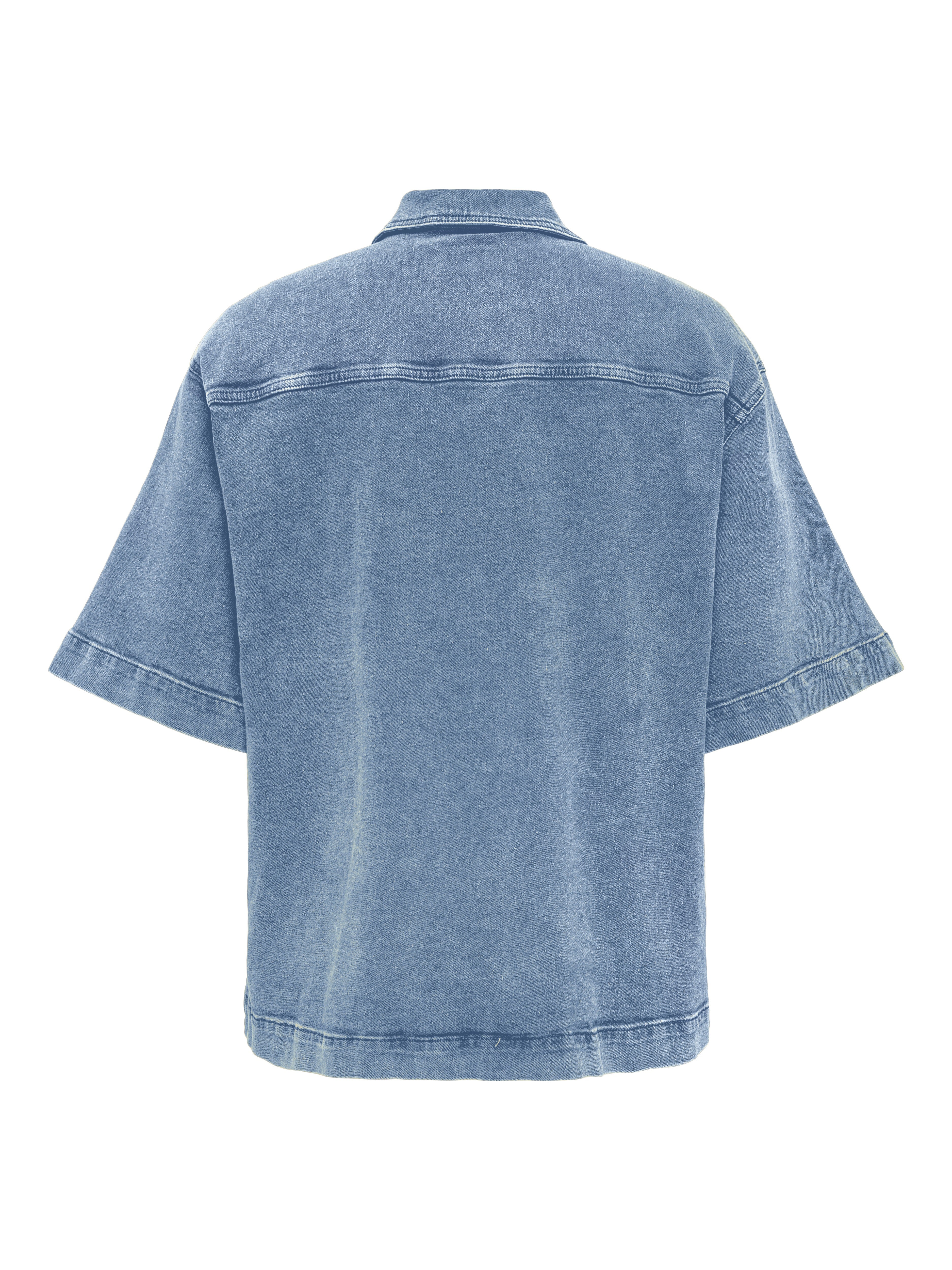 Only Carmakoma Damen Blusen Light Blue Deni