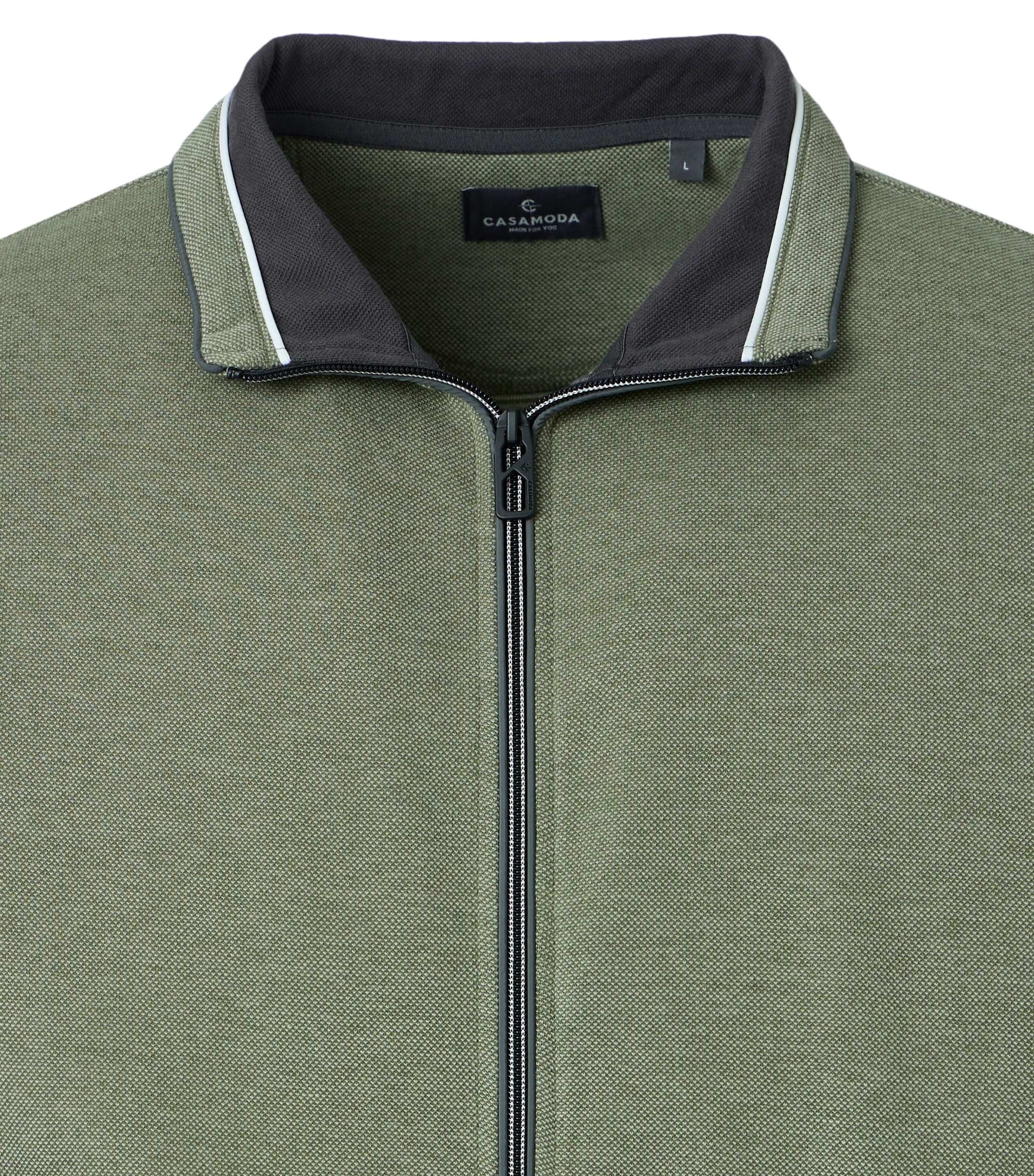 Casa Moda Herren Sweatjacken  Gruen