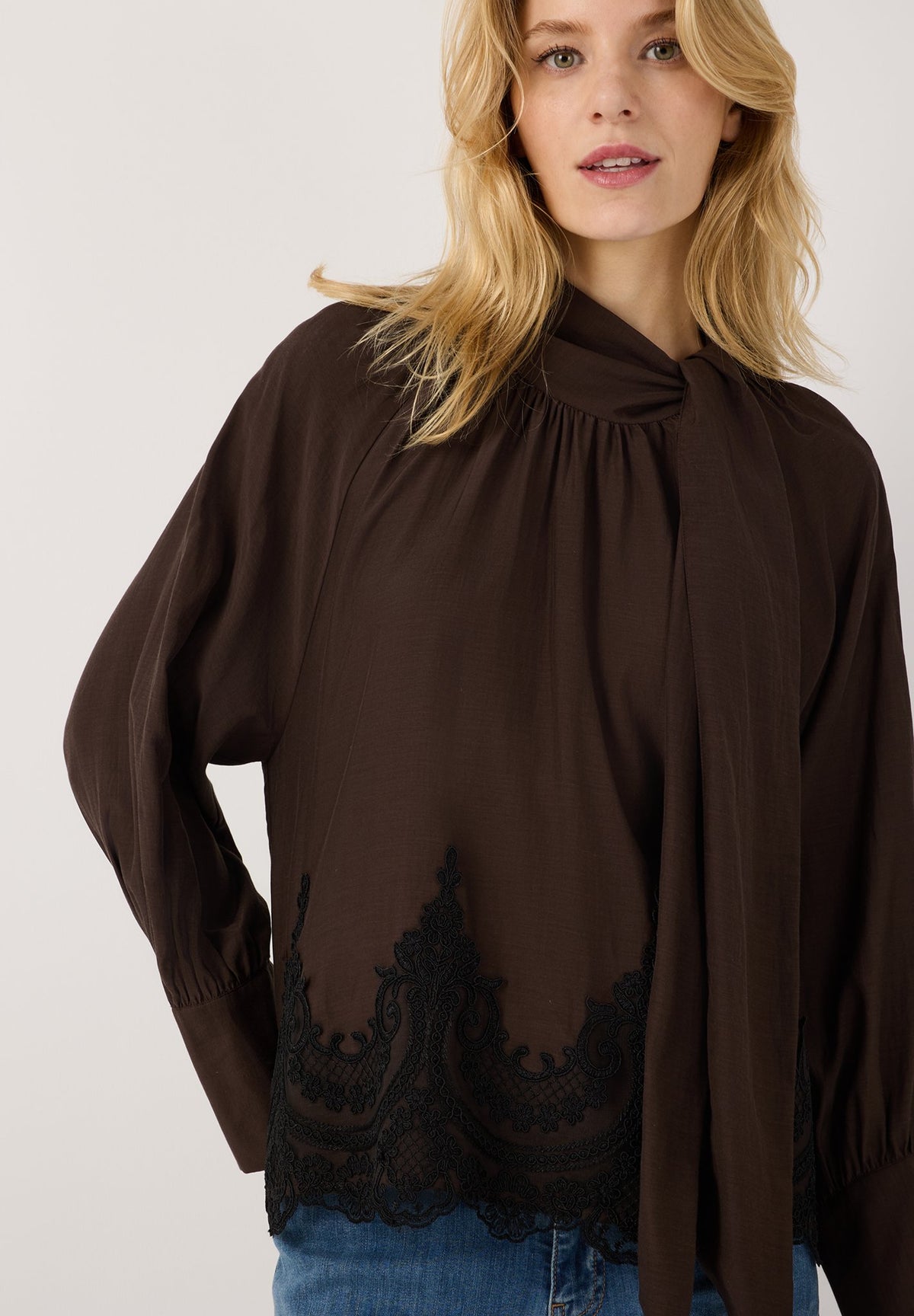 More & More Damen Blusen  Espresso B
