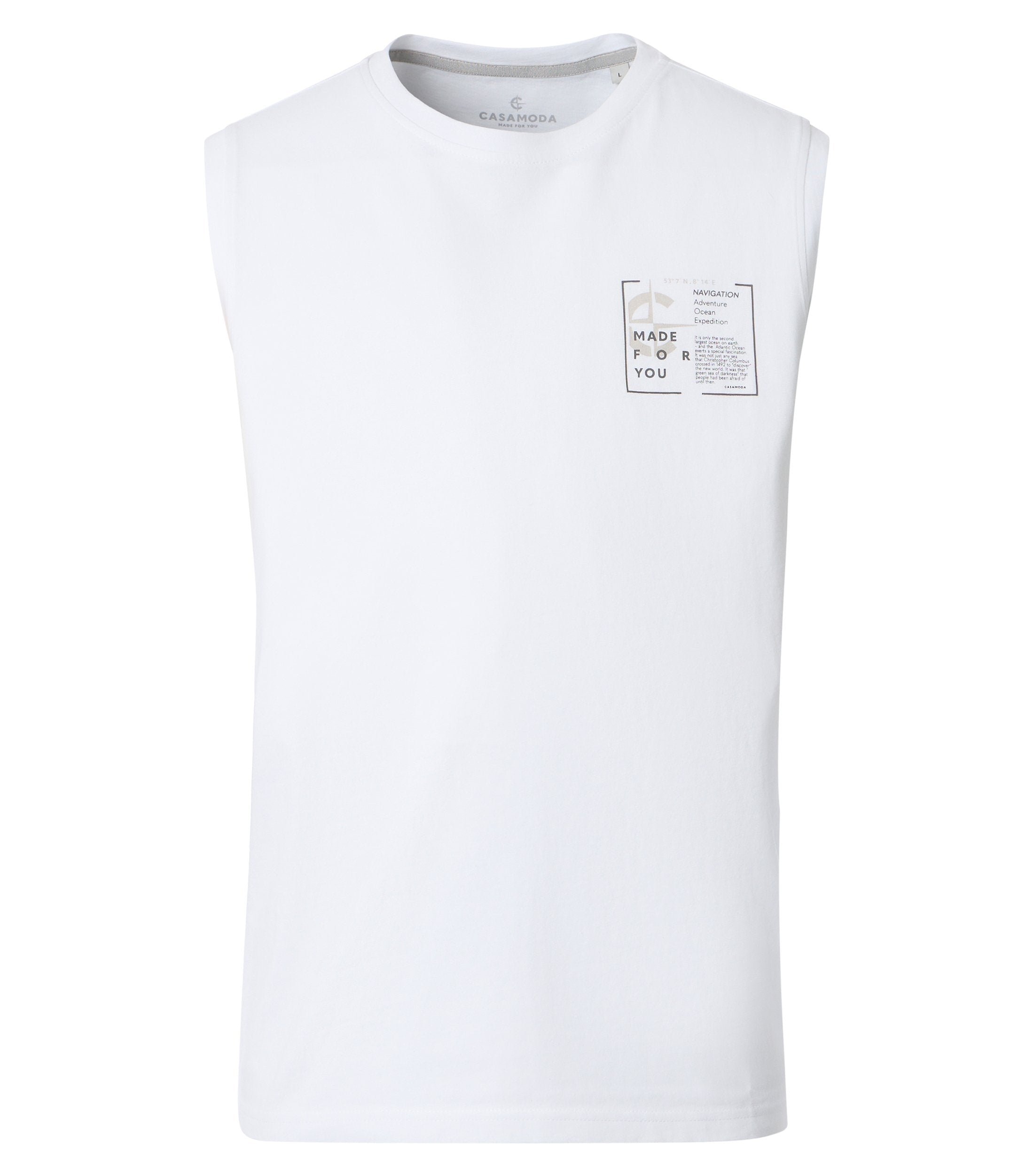 Casa Moda Herren T-Shirts kurz  Weiss