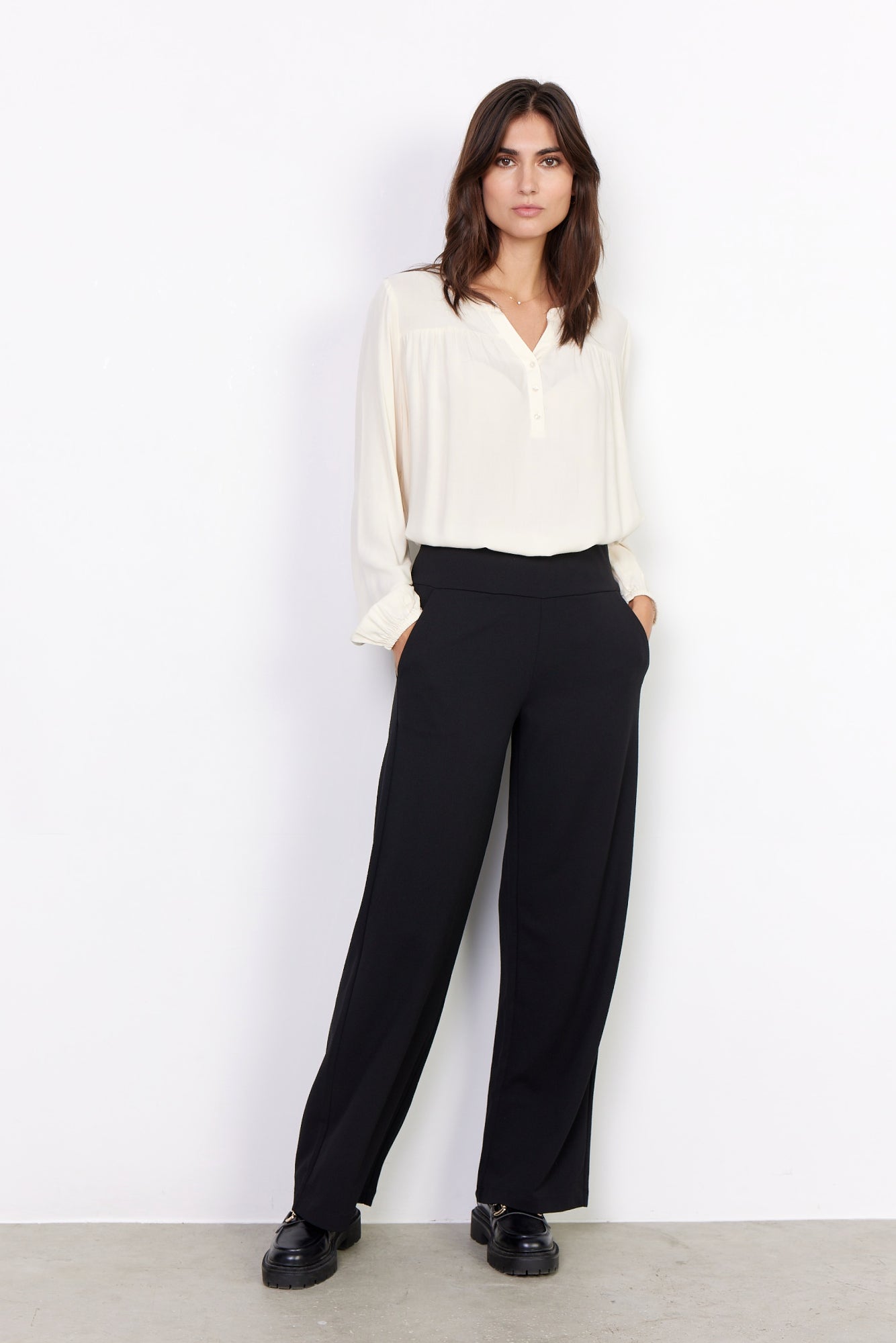 Soya Concept Damen Hosen Black