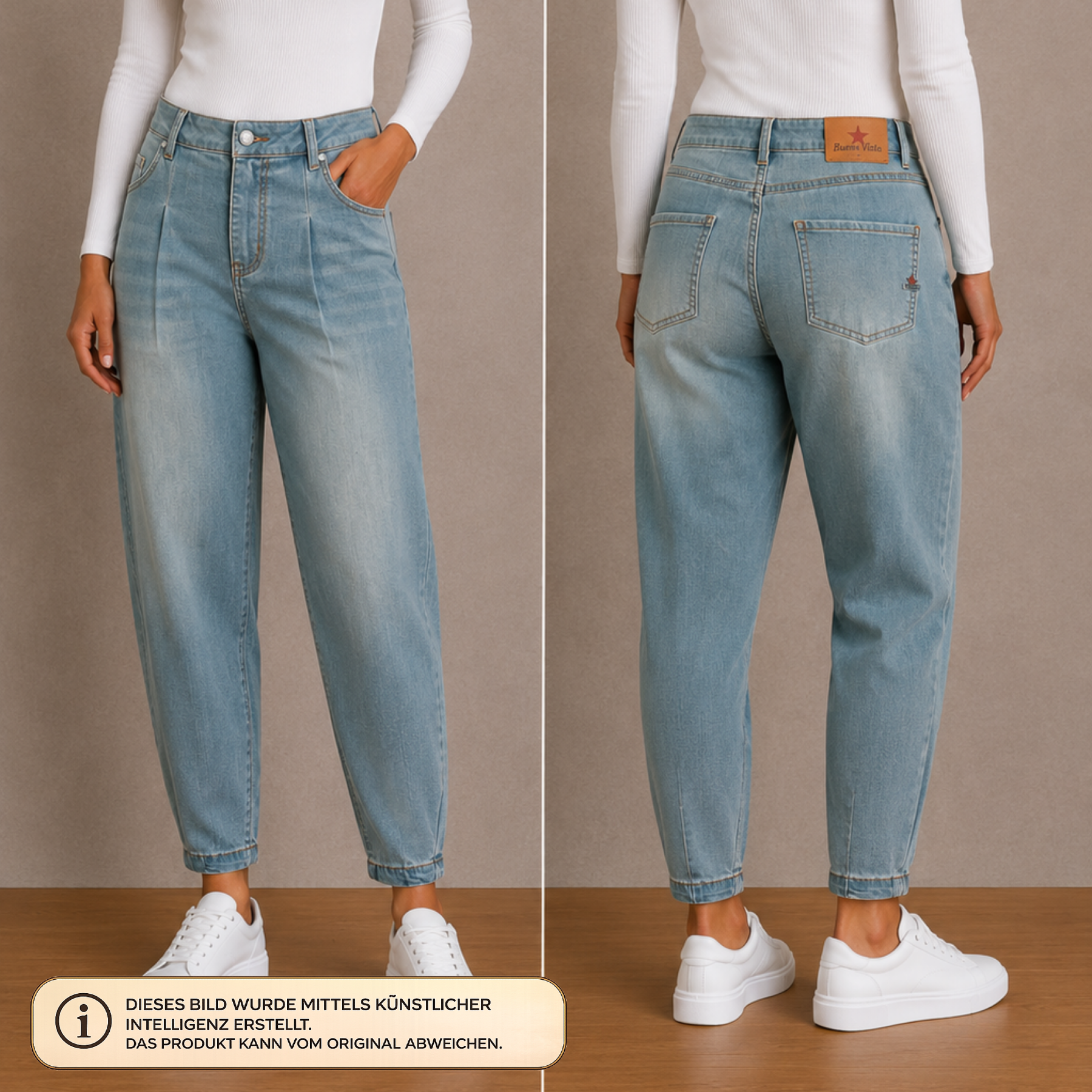 Buena Vista Damen Jeans Summer Grey