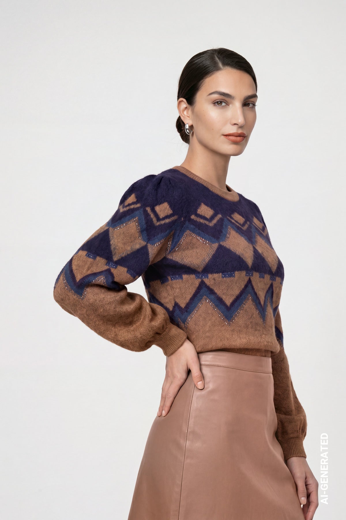 Monari Damen Pullover  Tiramisu
